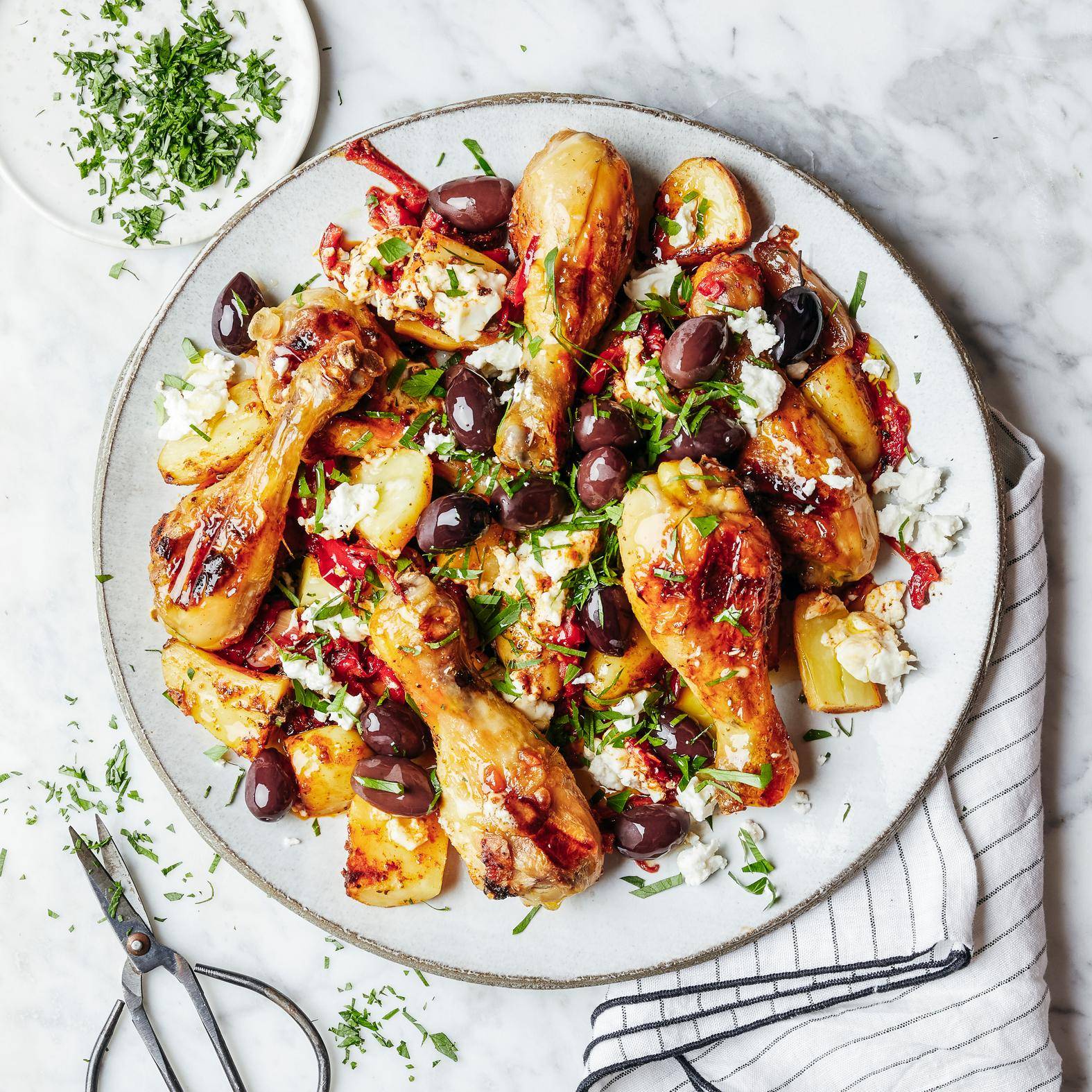 Poulet feta, olives et pommes de terre - Recette OptiGrill 4in1 | Tefal