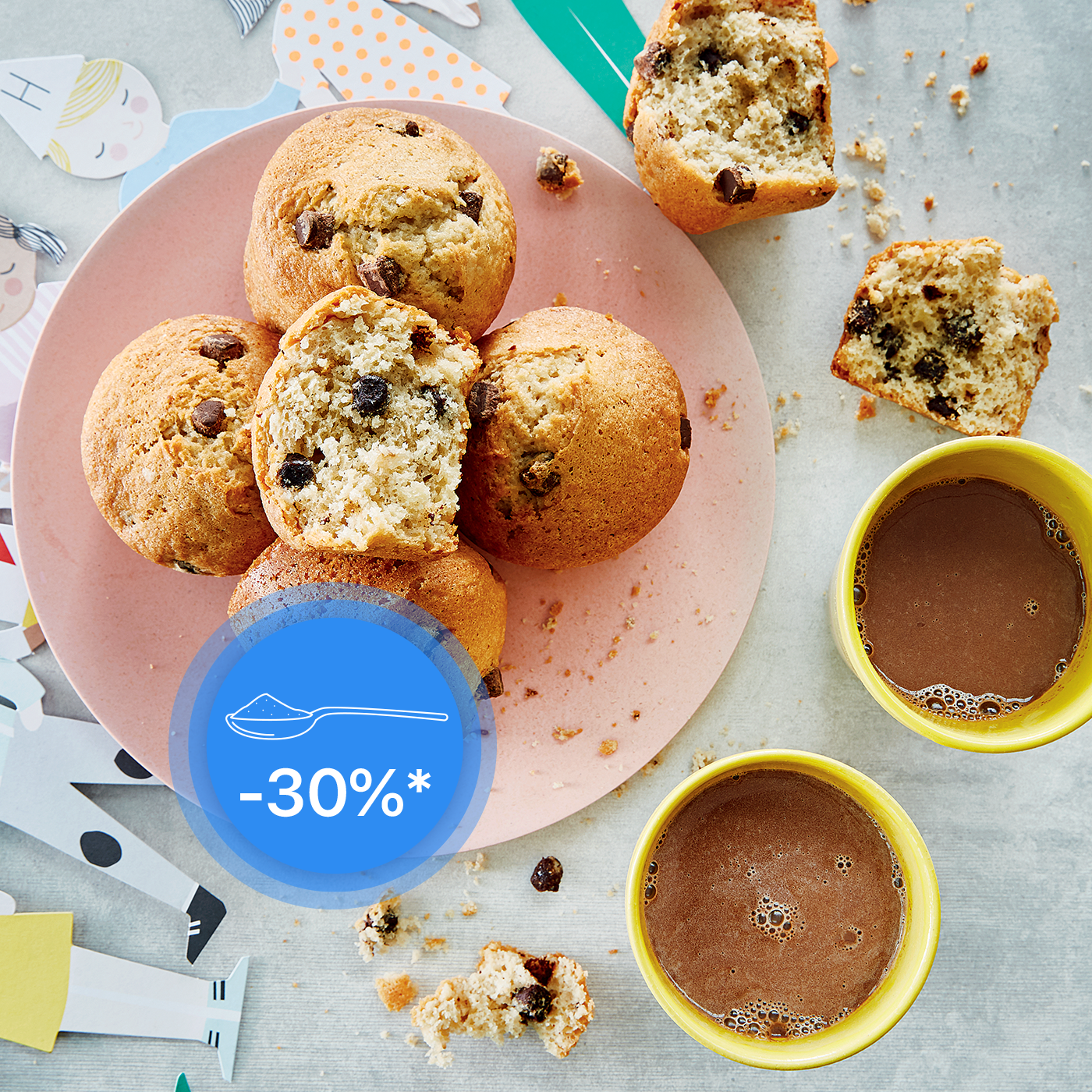 Réduit en Sucre*: Muffins aux pépites de chocolat - Recepten Cake Factory | Tefal