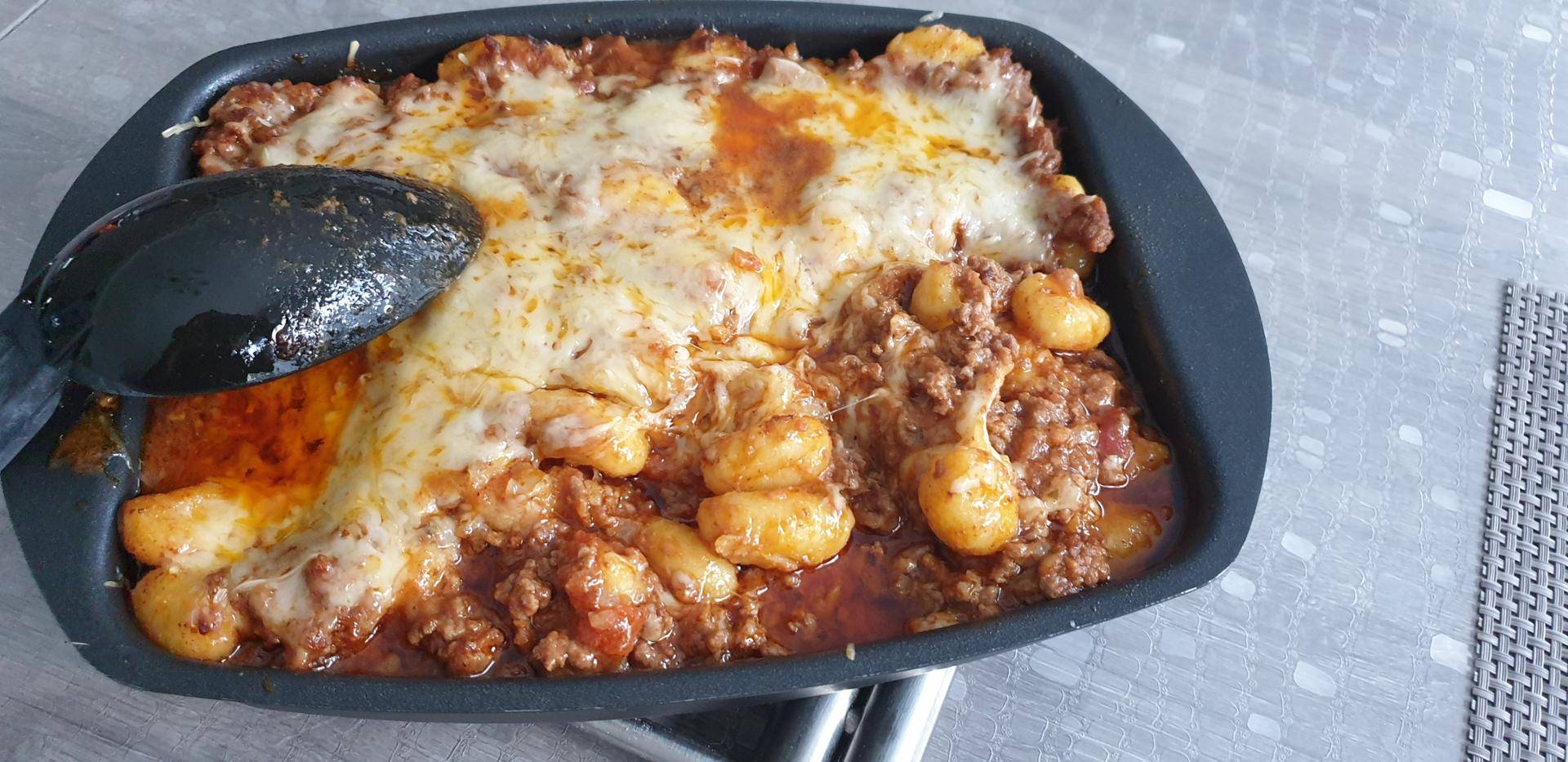 Gratin gnocchis viande haché - Recepten Cake Factory | Tefal