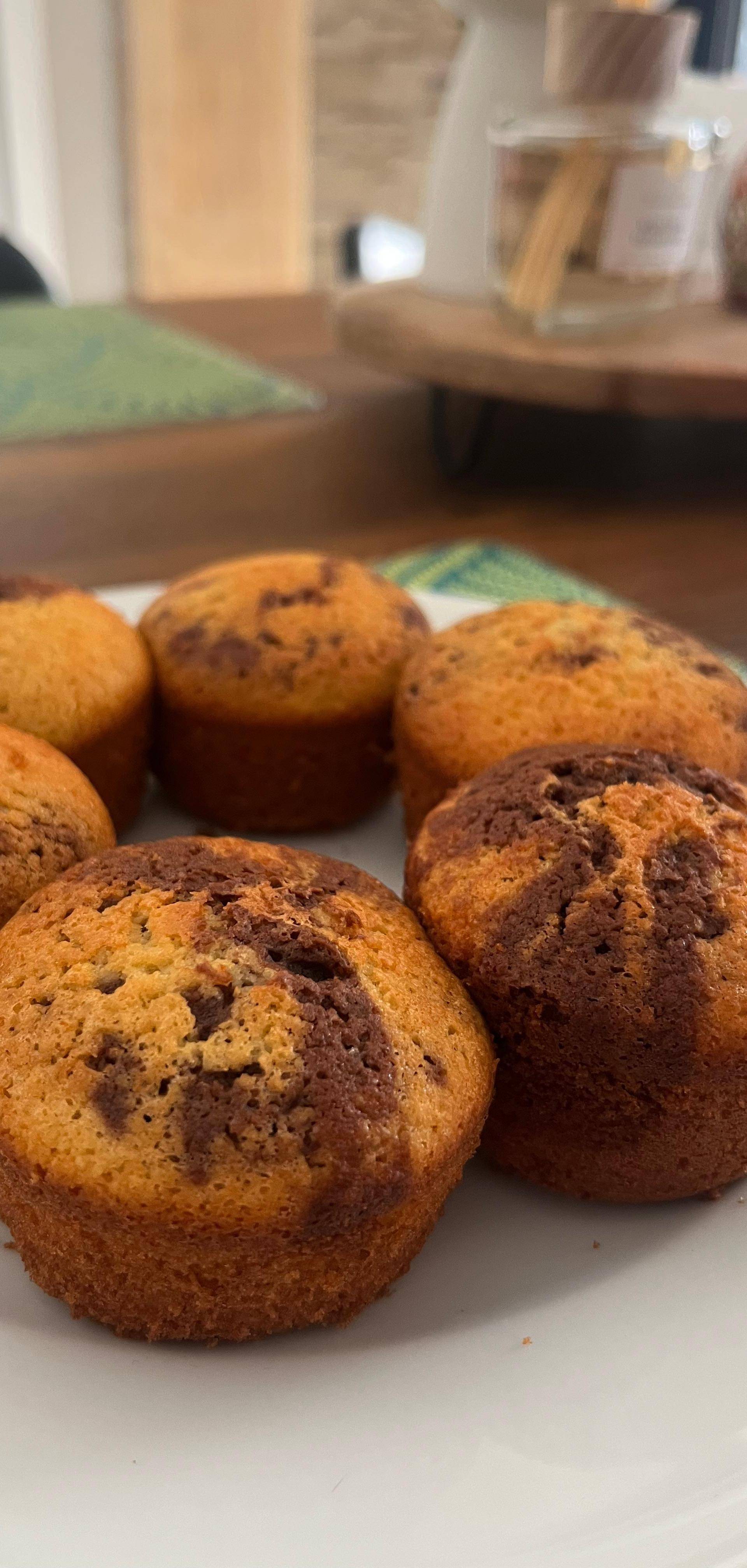 Muffin marbrés amande chocolat - Recette Cake Factory | Tefal