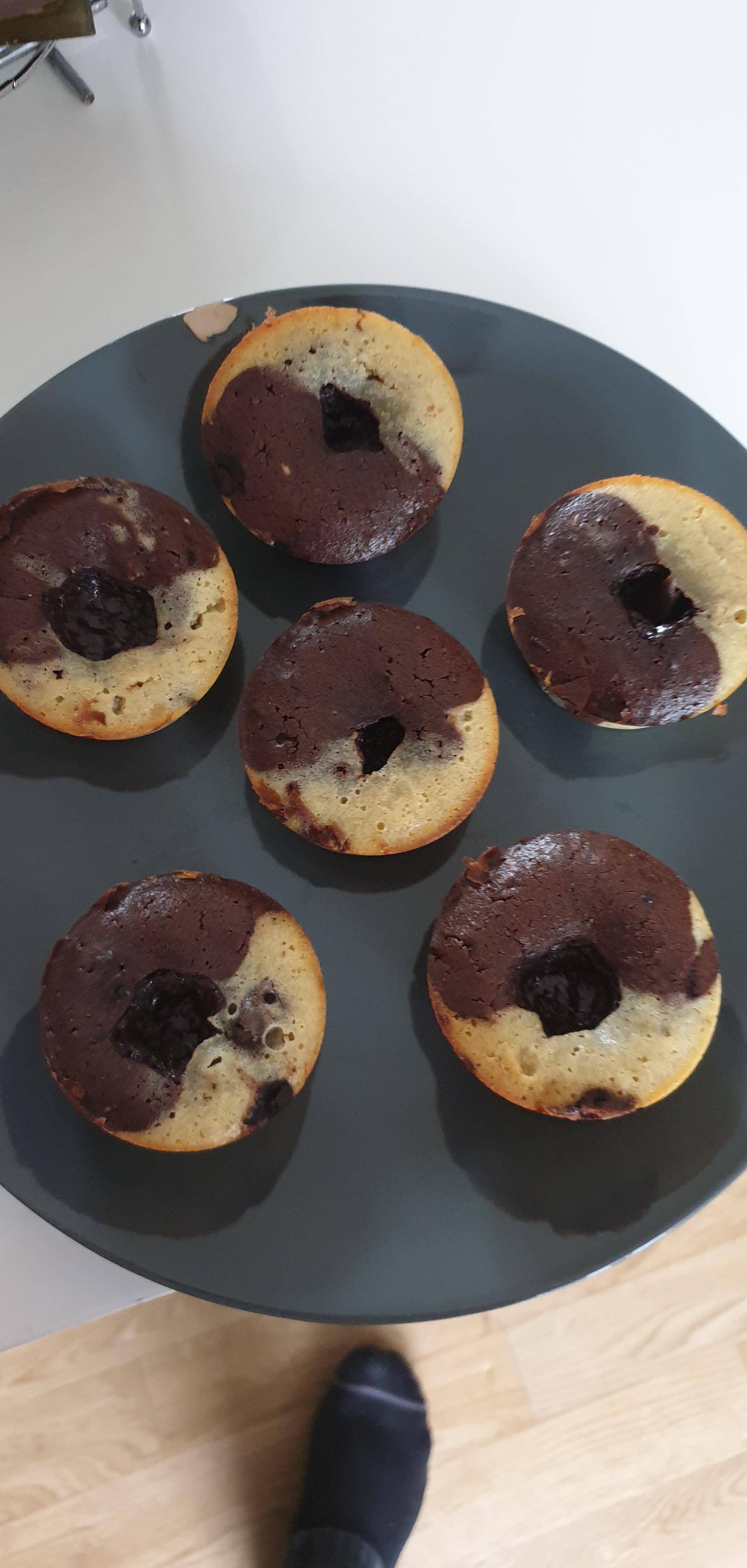 Moelleux duo chocolat-vanille au coeur choco - Recette Cake Factory | Tefal