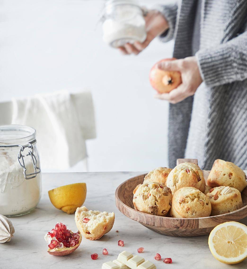 Muffins chocolat blanc grenade - Recette Cake Factory | Tefal