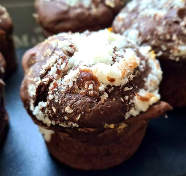 Muffins legers coco et choco - Recepten Cake Factory | Tefal