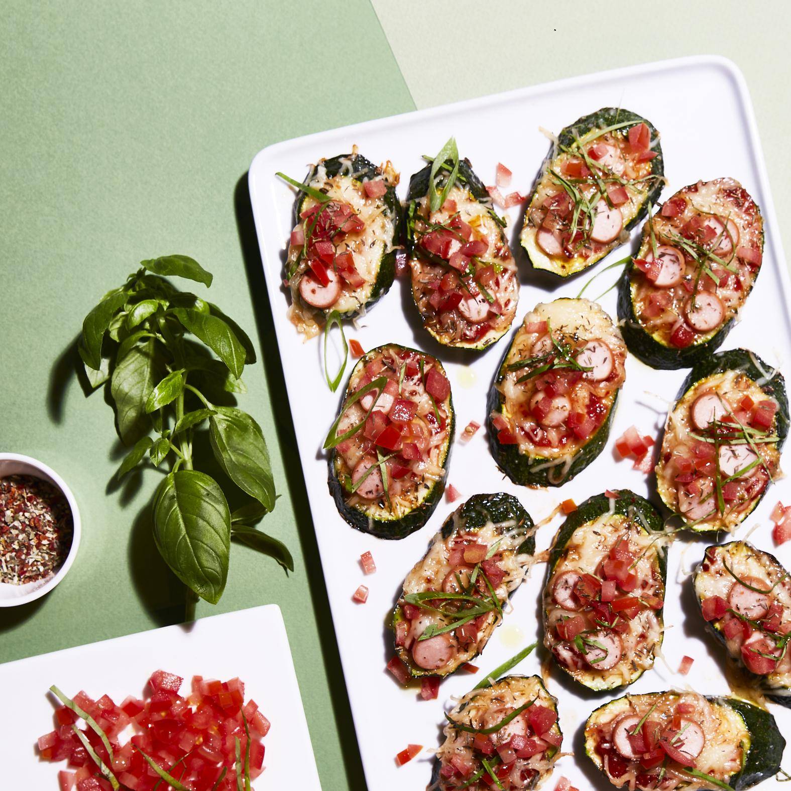 Mini pizzas de courgette - Recette OptiGrill 2in1 | Tefal