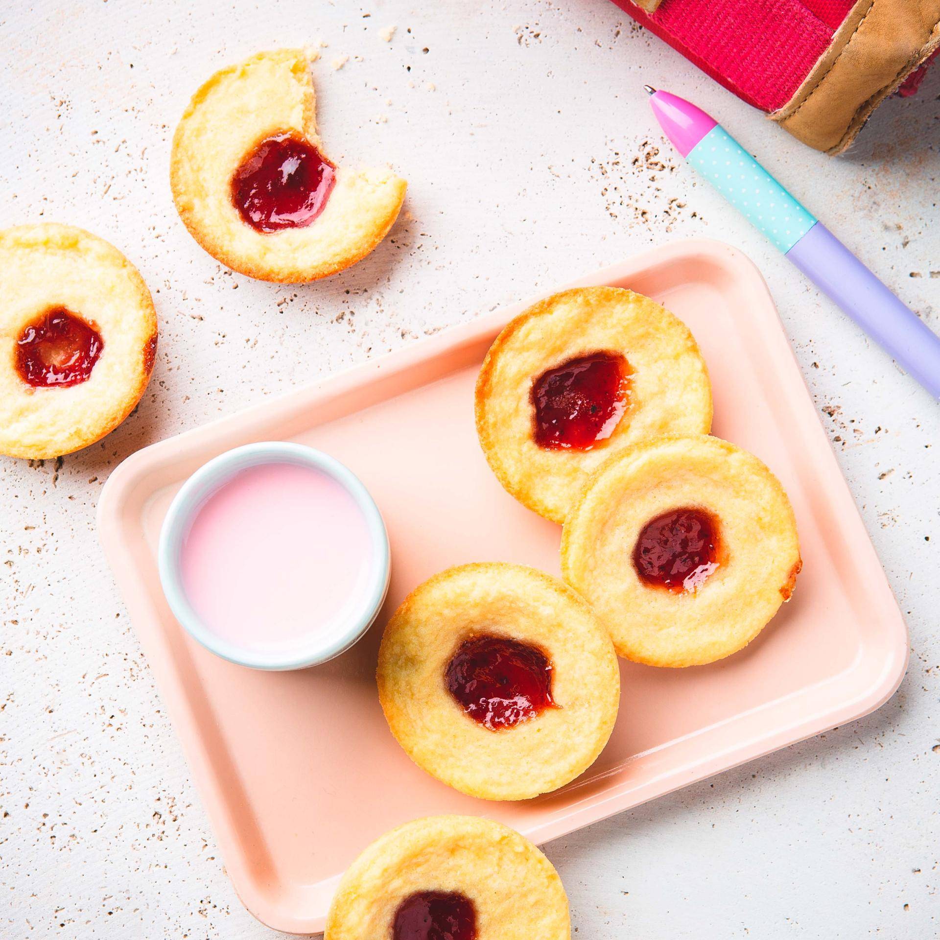 Biscuits à la confiture de fraise - Recette Cake Factory Délices | Tefal