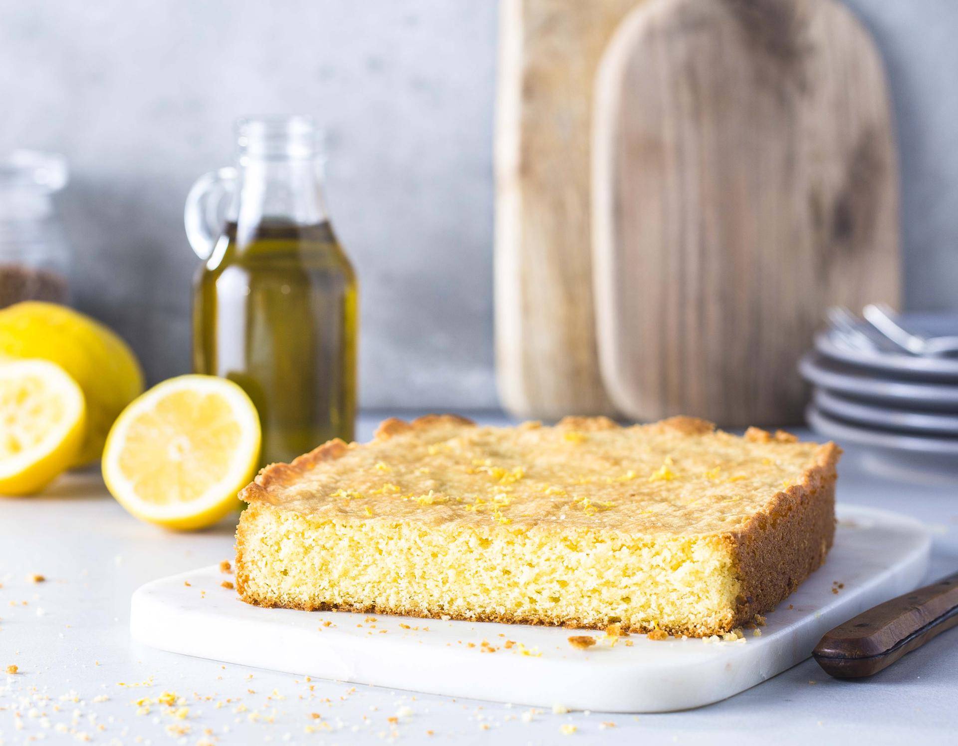 Gâteau à l'huile d'olive et au citron - Recepten Cake Factory | Tefal