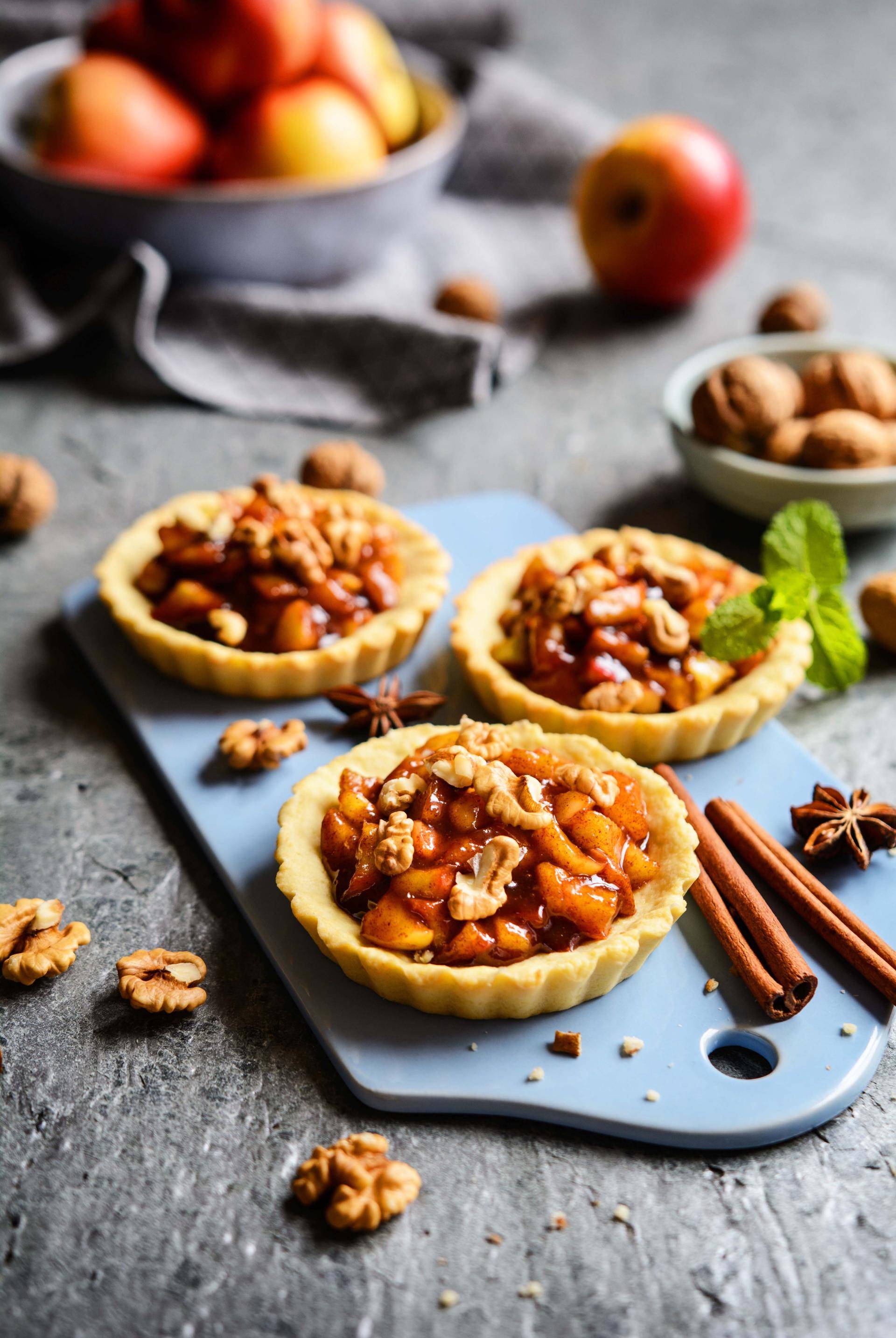 Tartelettes au caramel et aux fruits secs - Recette Cake Factory | Tefal