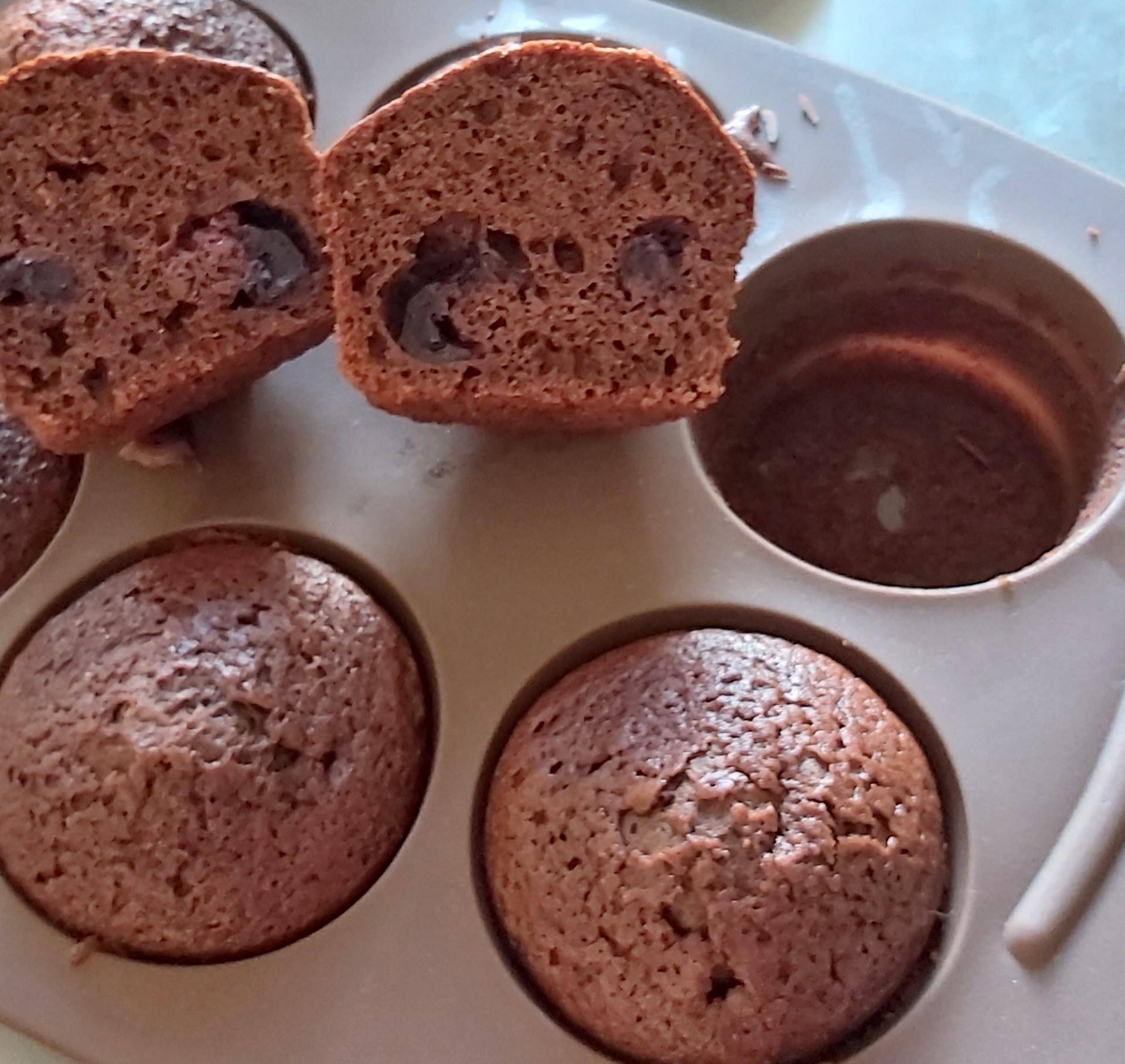 Muffins chocolat et cerises - Recette Cake Factory | Tefal