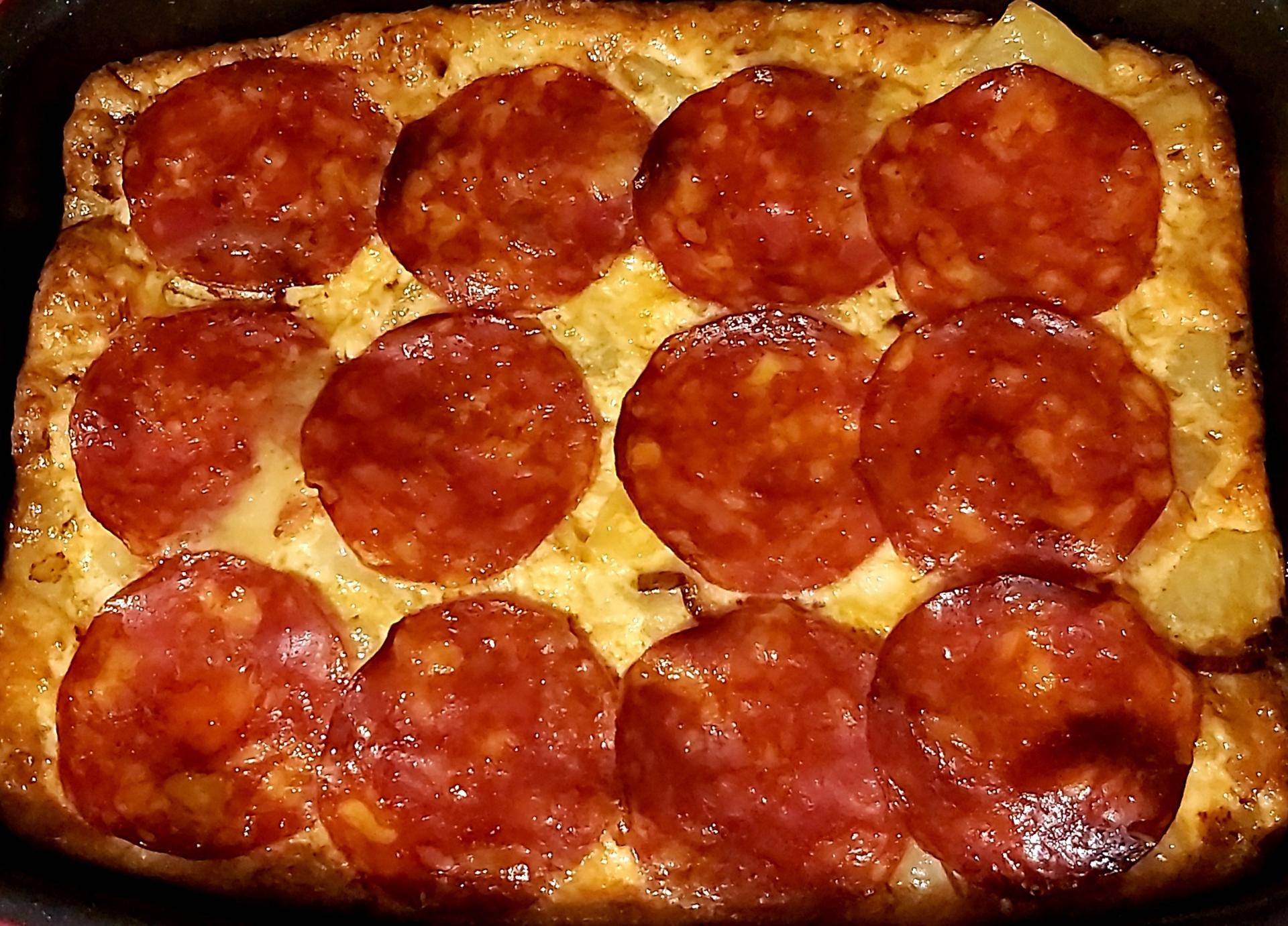 Tortilla de Pomme de terre et chorizo - Recepten Cake Factory | Tefal
