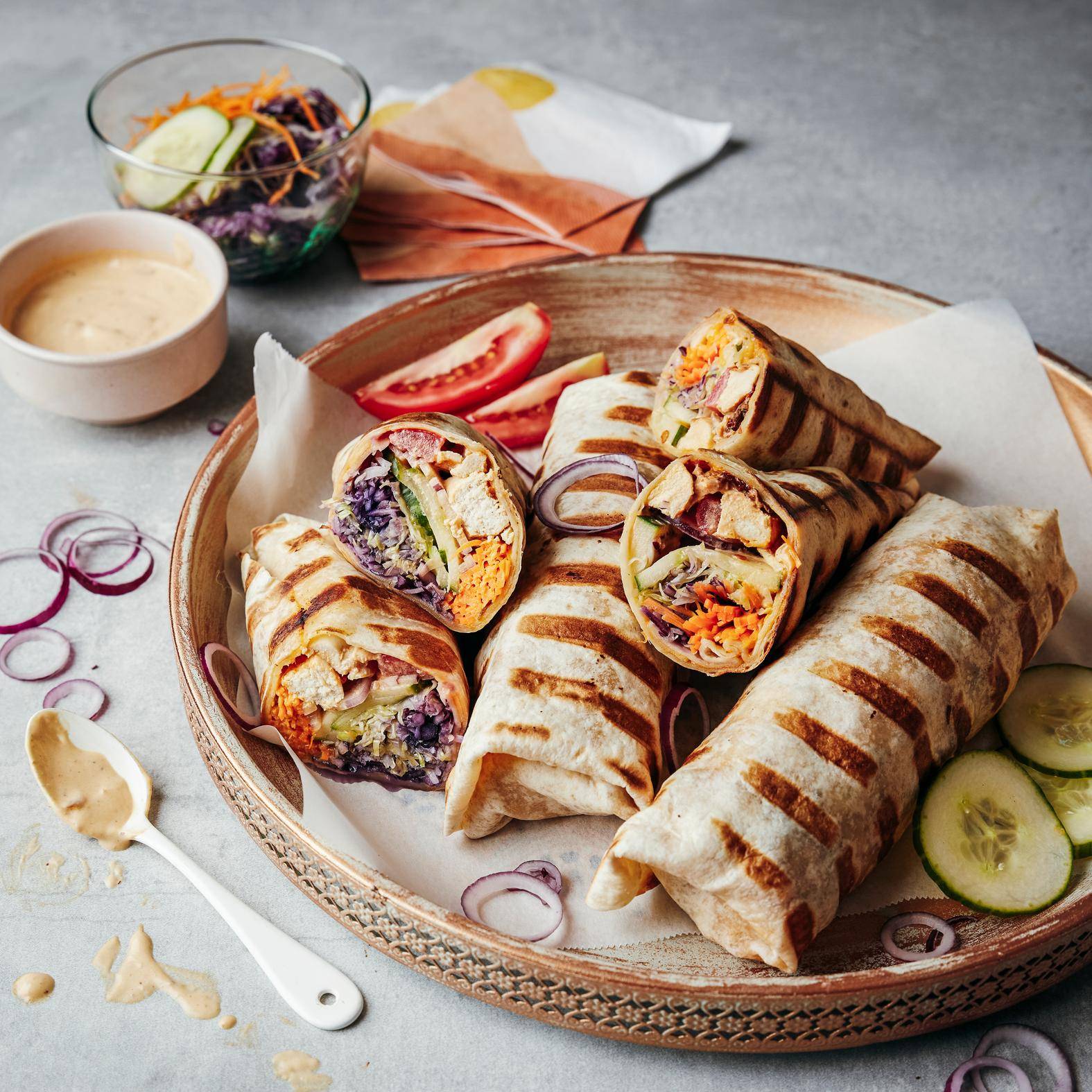 Shawarma sauce chipotle au grill - Recette OptiGrill 2in1 | Tefal