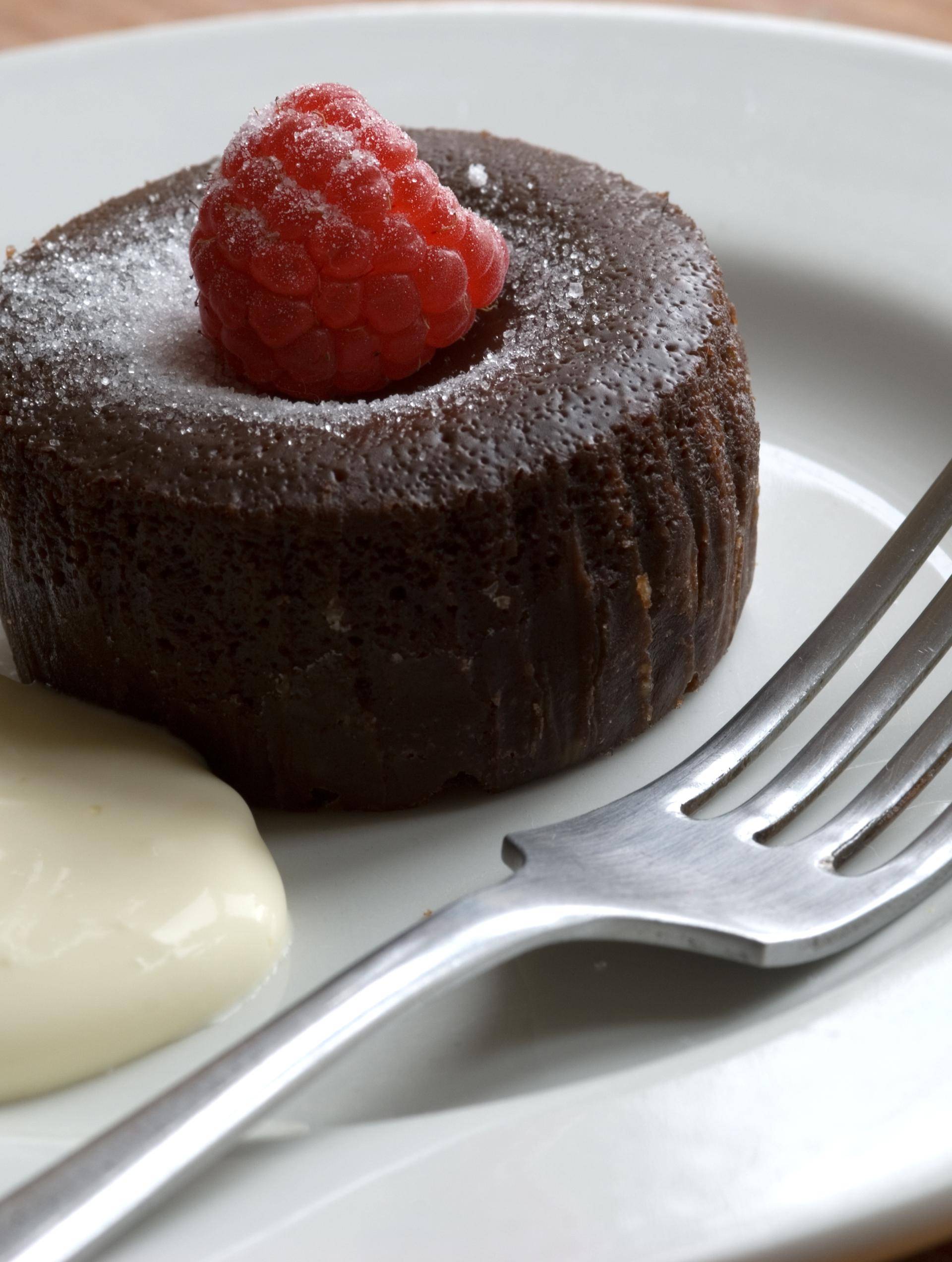 Fondant au chocolat, coeur de framboise - Recette Balance de cuisine | Tefal