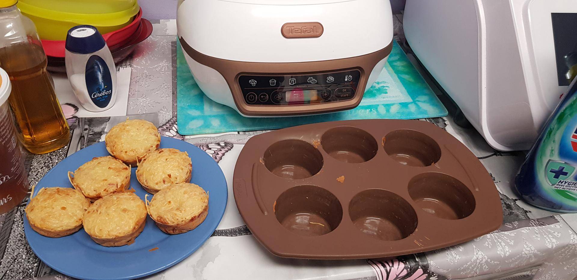 Muffins jambon fromage - Recette Cake Factory | Tefal
