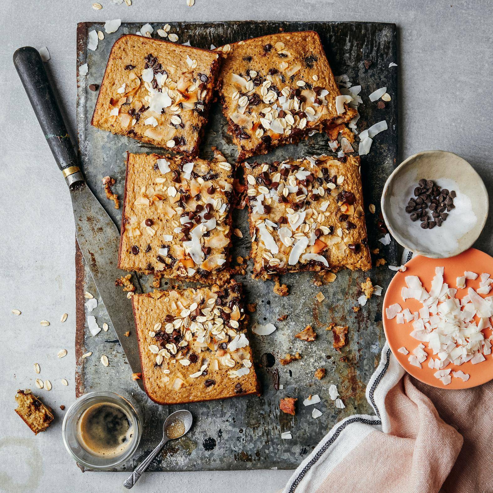Havermoutgratin met chocoladestukjes en kokos - Recepten OptiGrill + | Tefal
