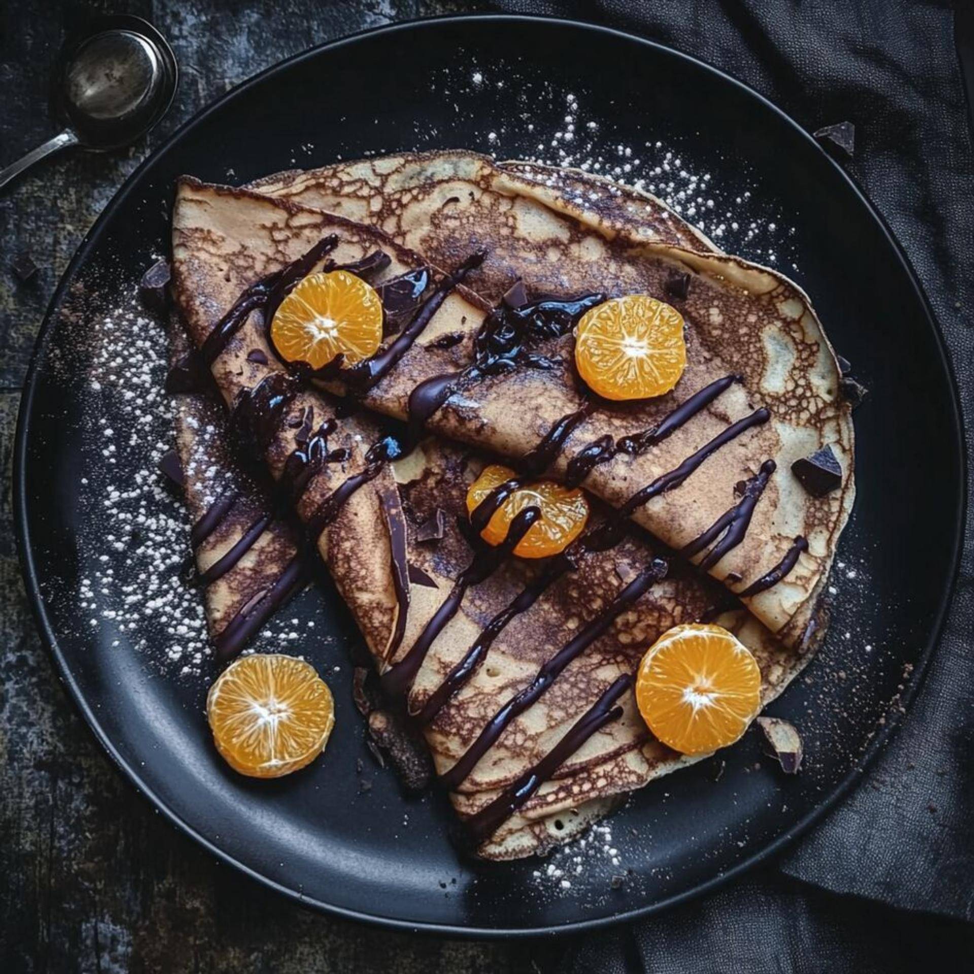 Crêpes au chocolat noir et clémentine - Recette Poêles et Casseroles | Tefal