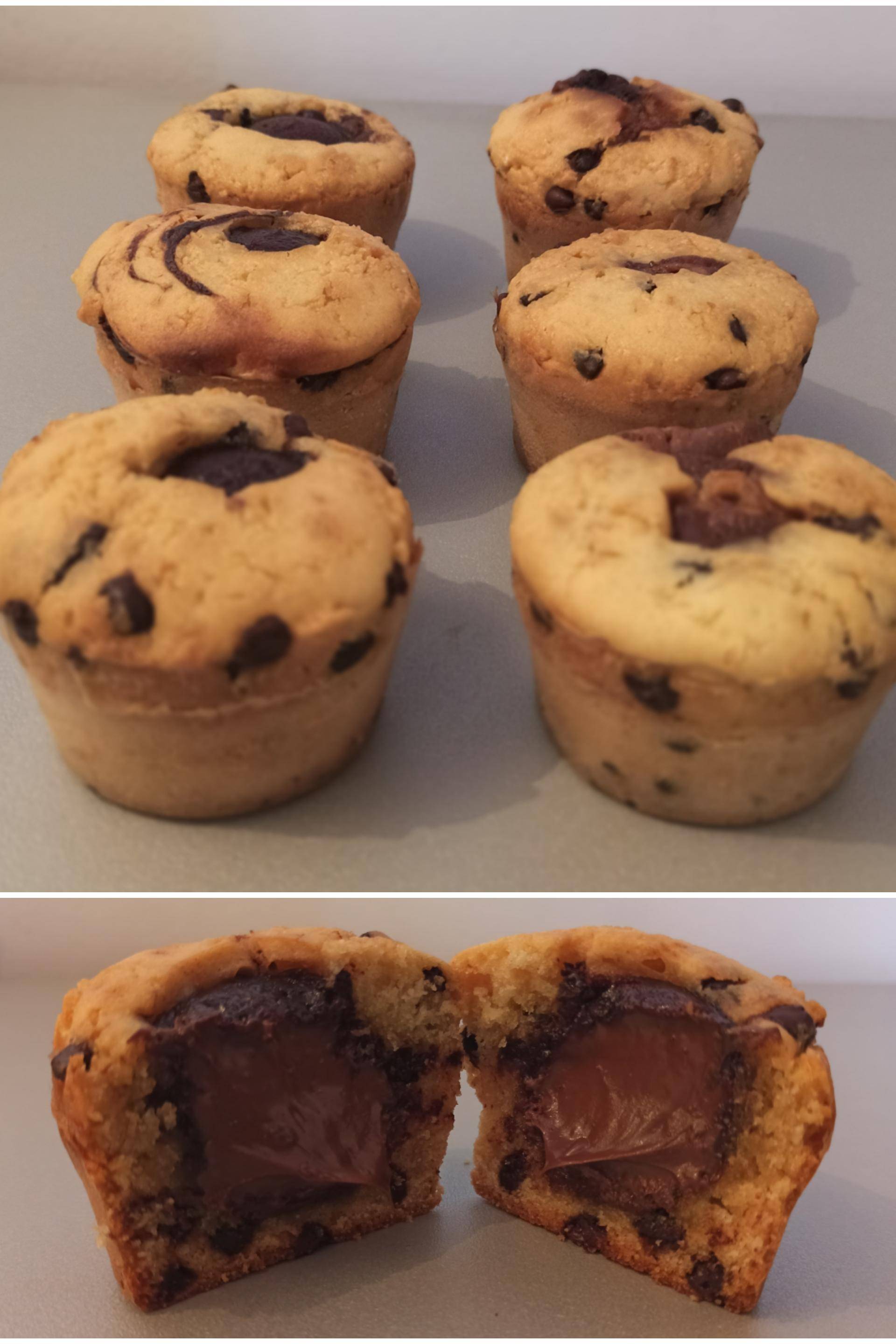 Muffins Nutella et Kinder Maxi - Recette Cake Factory | Tefal