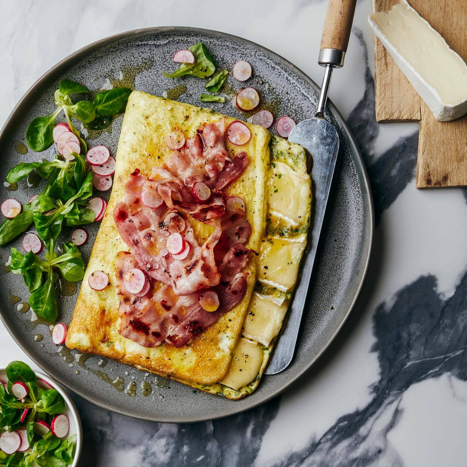 Omelette au brie et au lard - Recette OptiGrill 2in1 | Tefal
