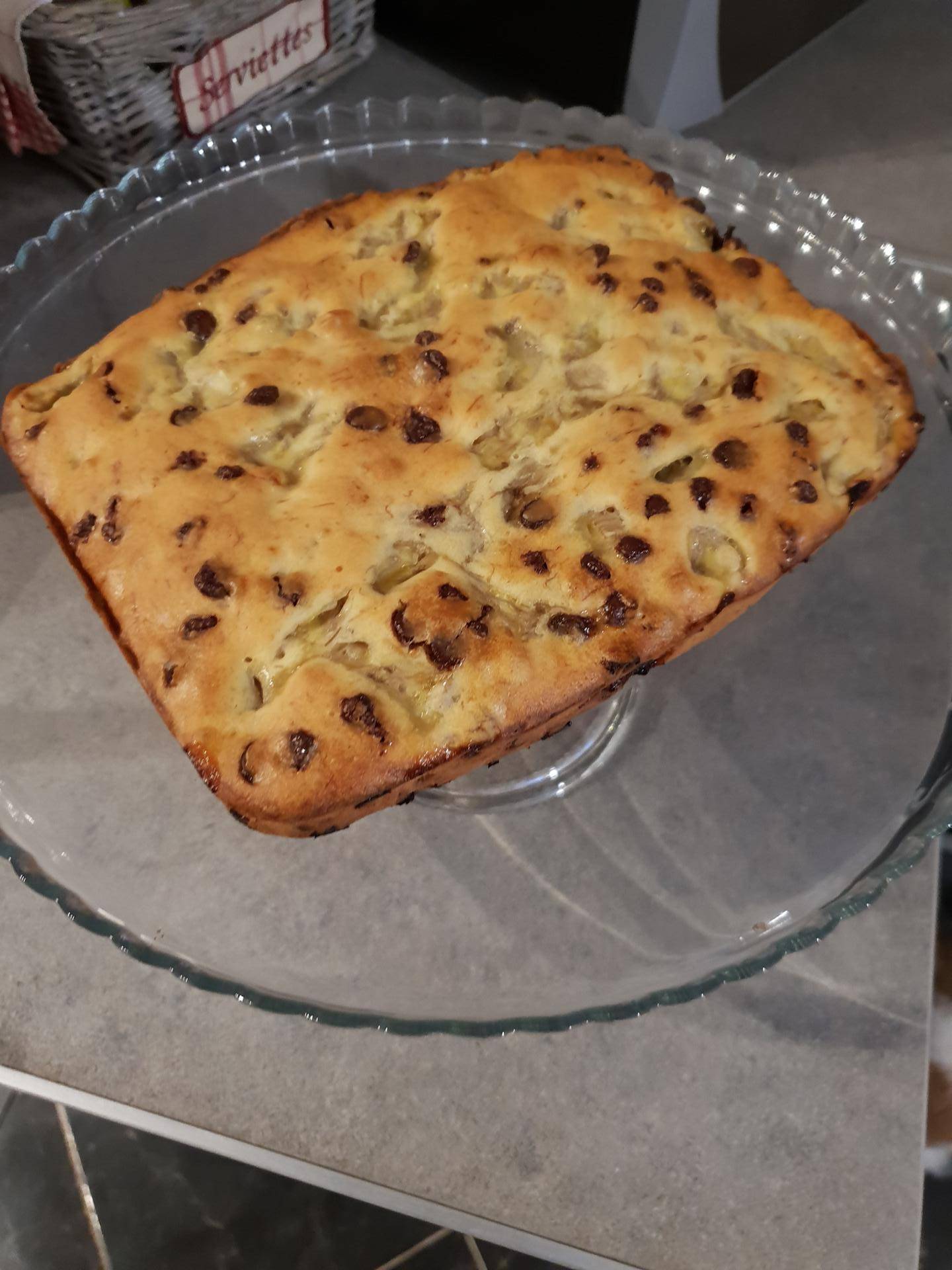 Gateau banane et pepites de chocolat - Recepten Cake Factory | Tefal