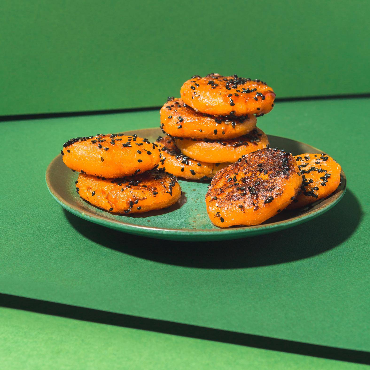 Galettes de patates douces laquées à la sauce teriyaki - Recepten Poêles et Casseroles | Tefal