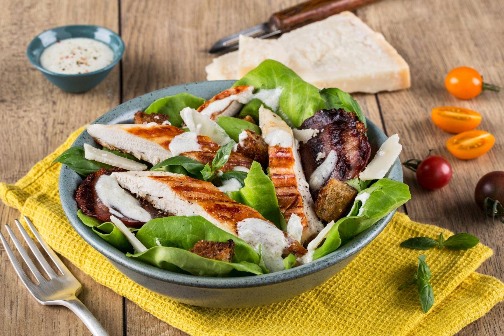 Salade césar au bacon grillé - Recette Optigrill Elite | Tefal