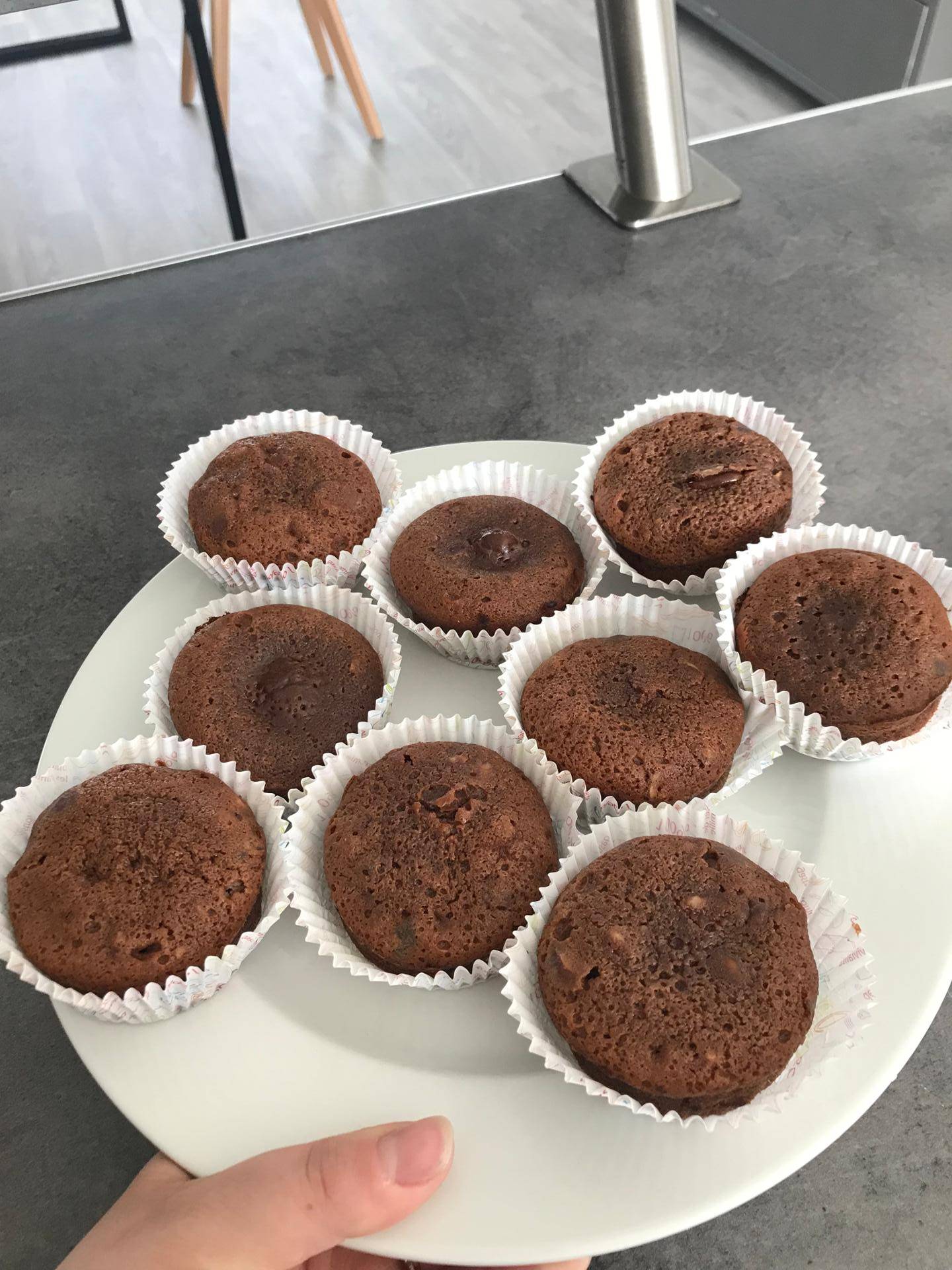 Muffins chocolat éclat de noisette - Recepten Cake Factory | Tefal