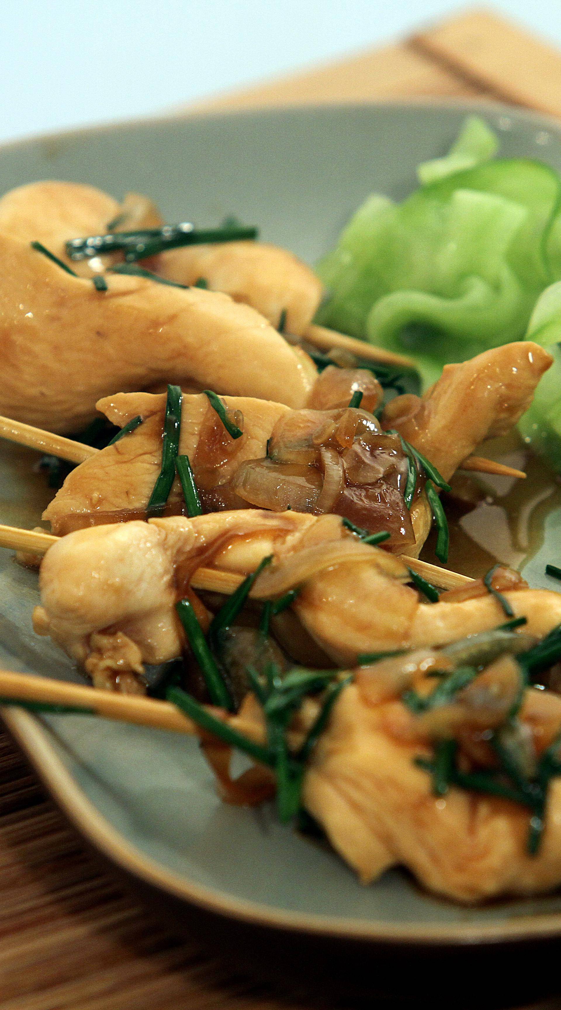 Mini-brochettes de poulet sauce huître - Recette Balance de cuisine | Tefal