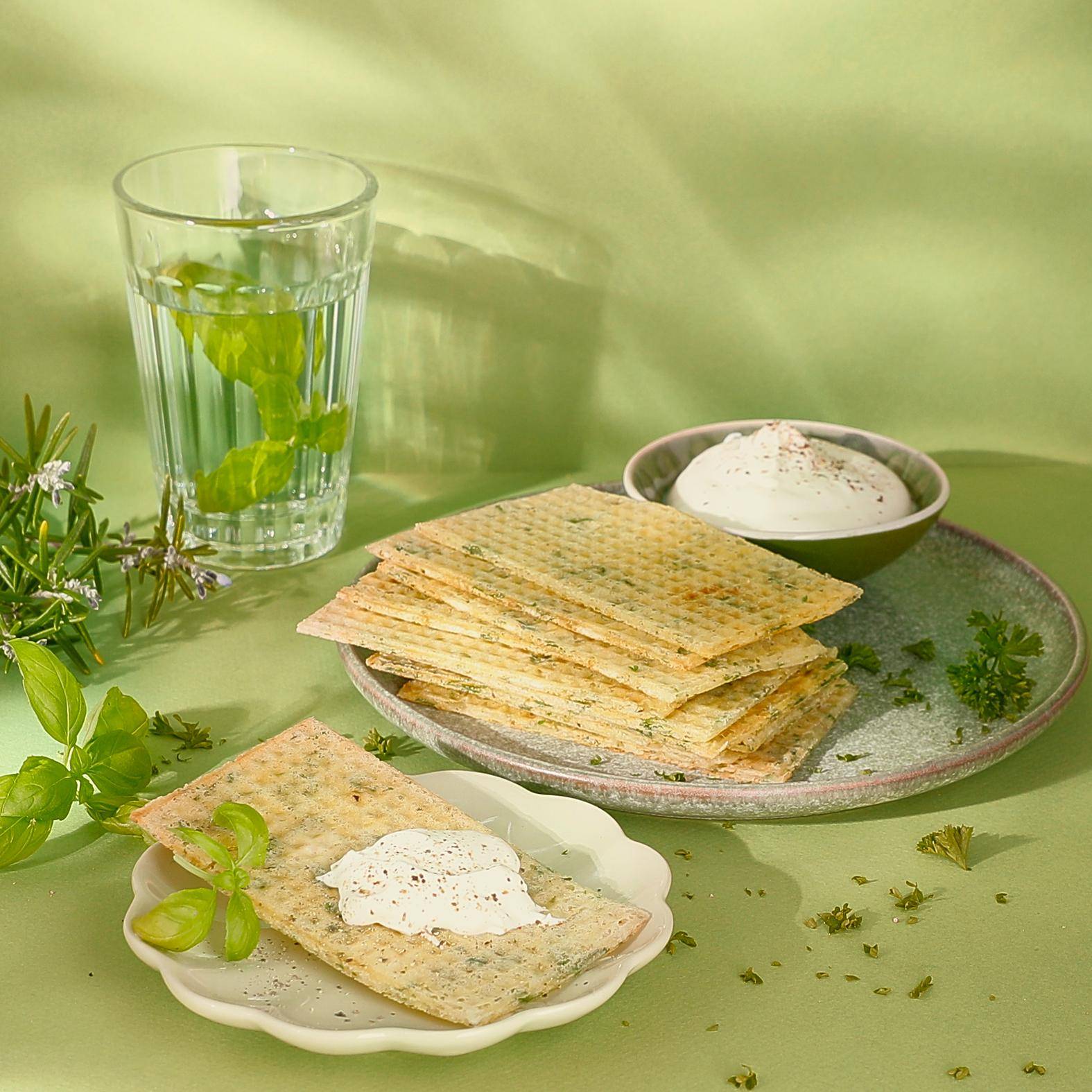 Gaufrettes aux herbes - Recette Snack Collection MECHANICAL | Tefal