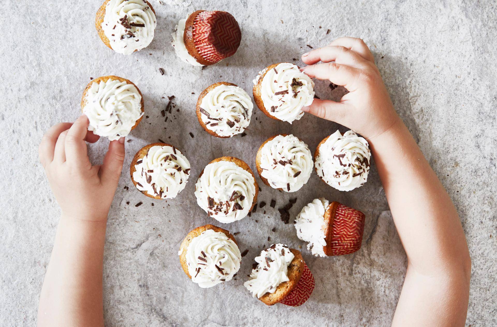 Cupcakes straciatella - Recepten Cake Factory | Tefal