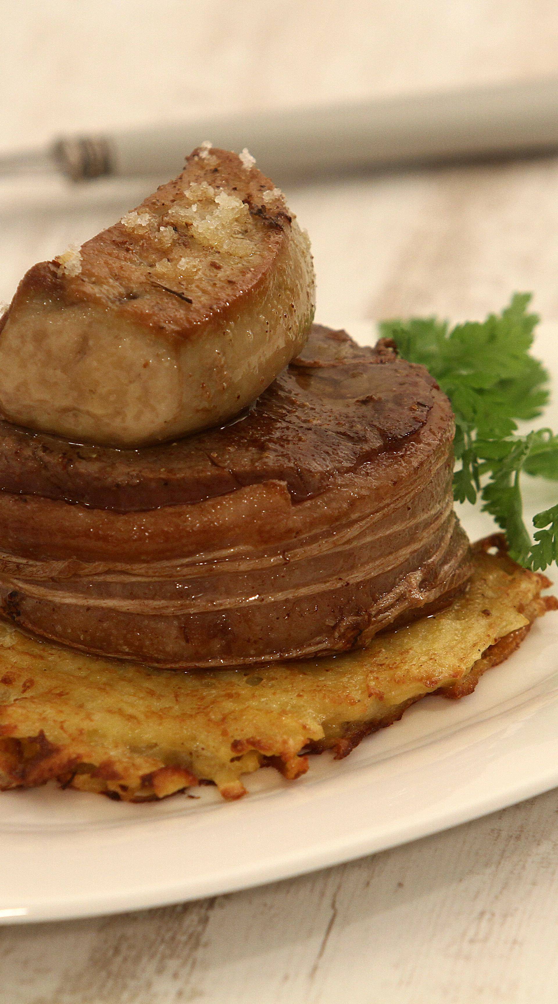 Tournedos façon Rossini et pommes de terre croustillantes aux épices douces - Recette Balances de cuisine | Tefal