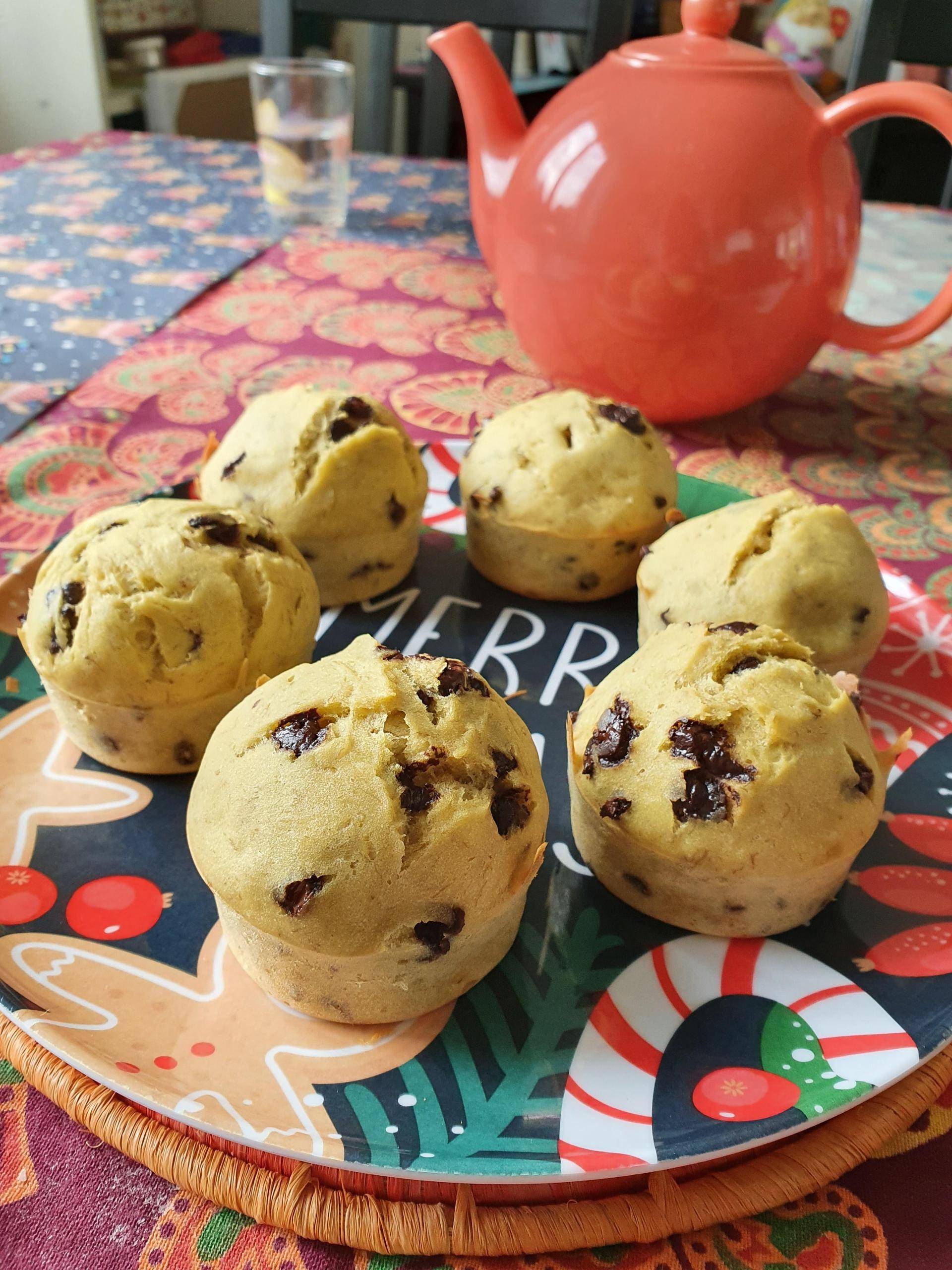 Muffins banano pépites (healthy) - Recepten Cake Factory | Tefal