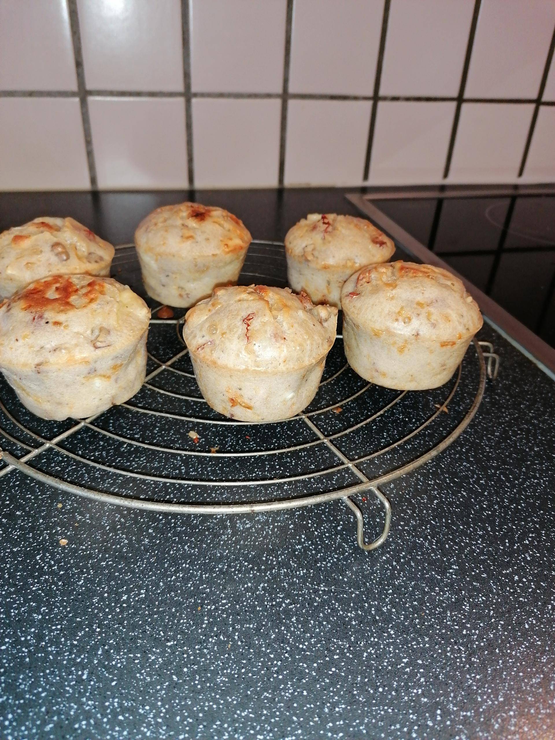 Mini cake chevre noix tomates - Recepten Cake Factory | Tefal