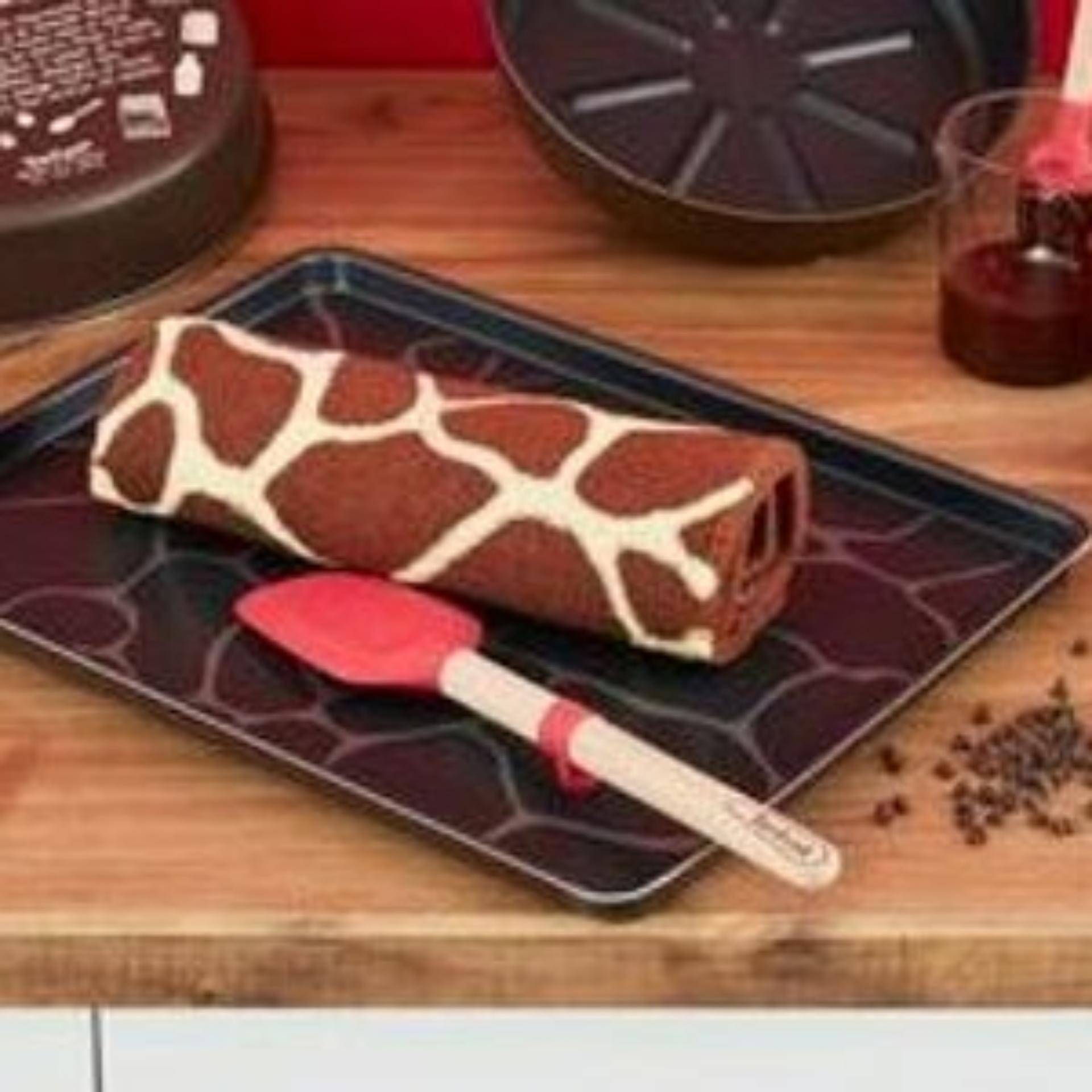 Gâteau roulé motif girafe - Recette Moules à gâteaux | Tefal