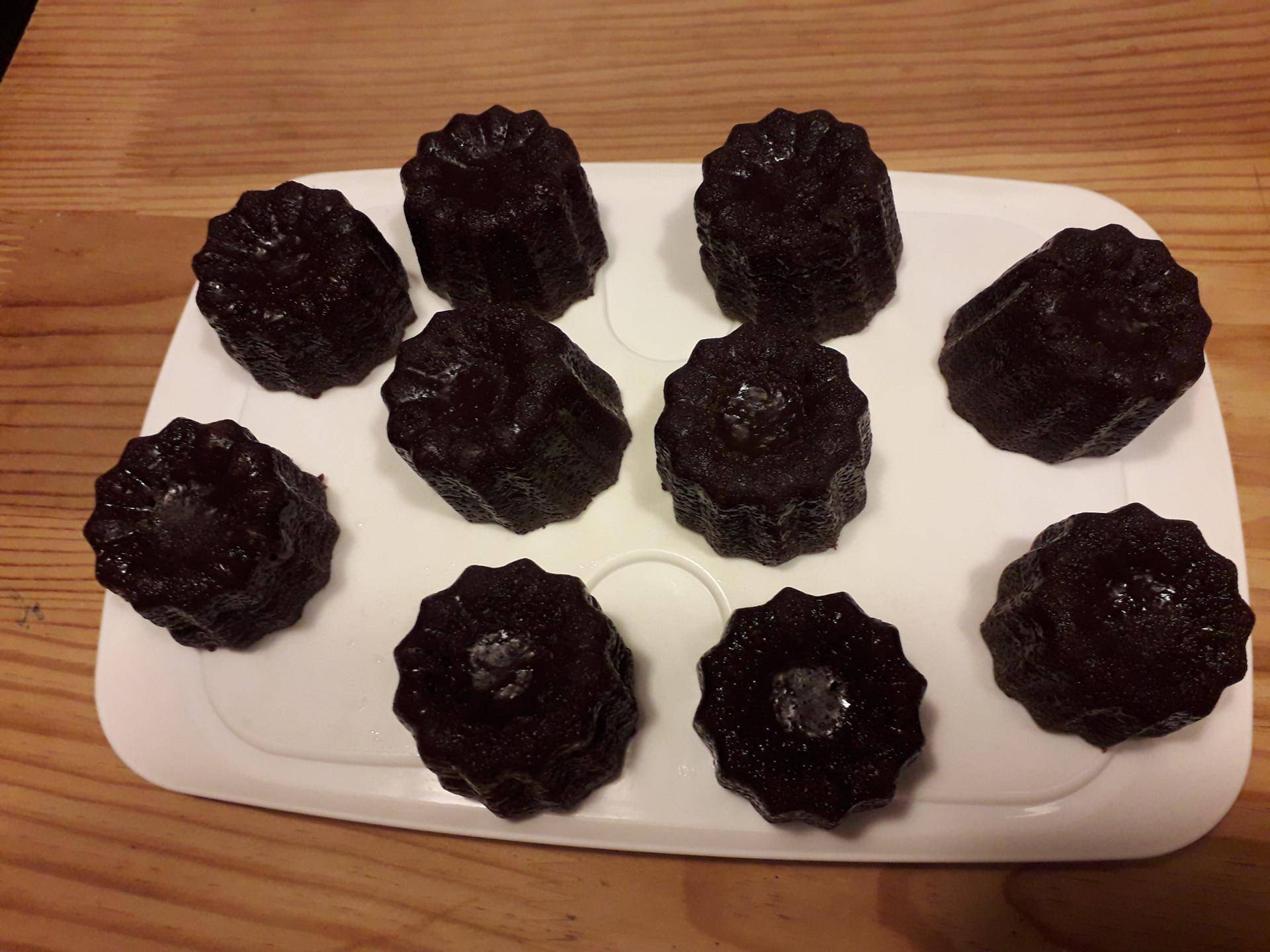 Cannelés au chocolat noir - Recepten Cake Factory | Tefal