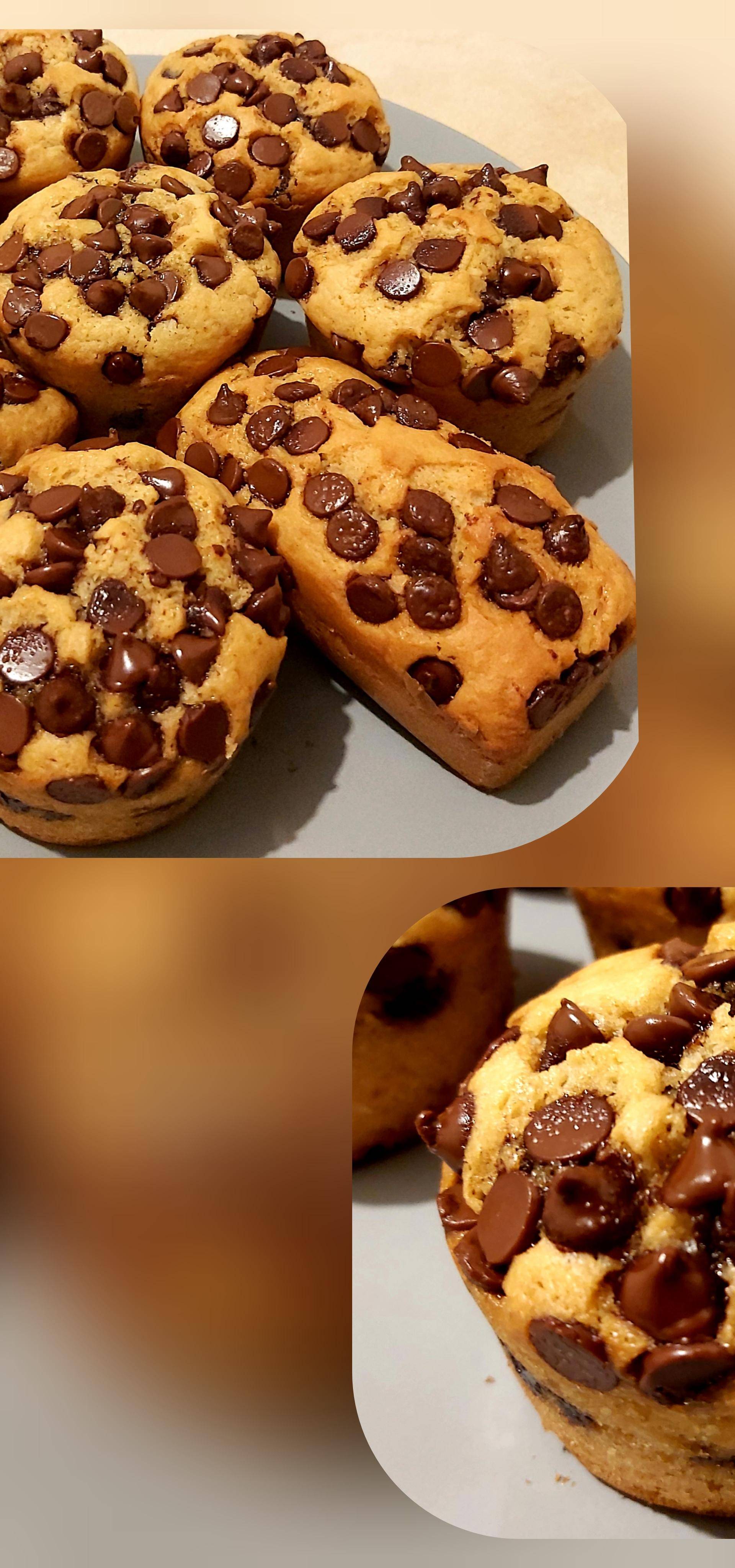 Muffins moelleux vanille et pépites de chocolat de Stella - Recette Cake Factory | Tefal