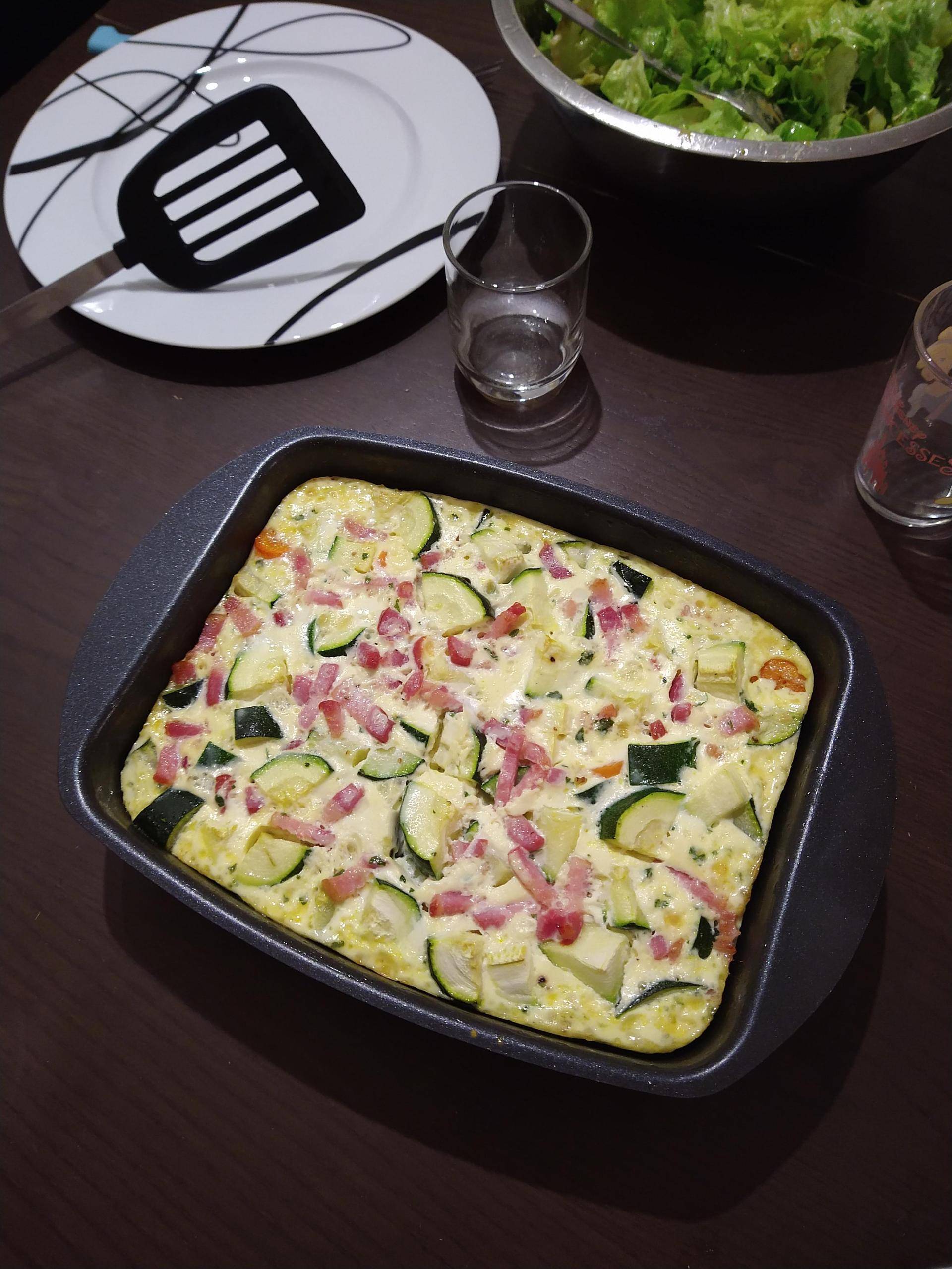 Flan de légumes et lardons - Recepten Cake Factory | Tefal