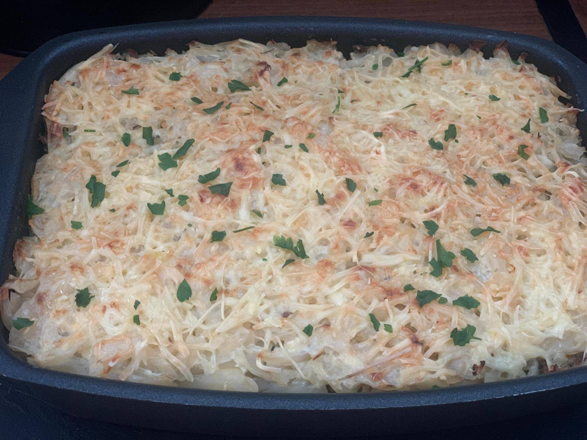 Gratin de chou et viande hachée - Recepten Cake Factory | Tefal