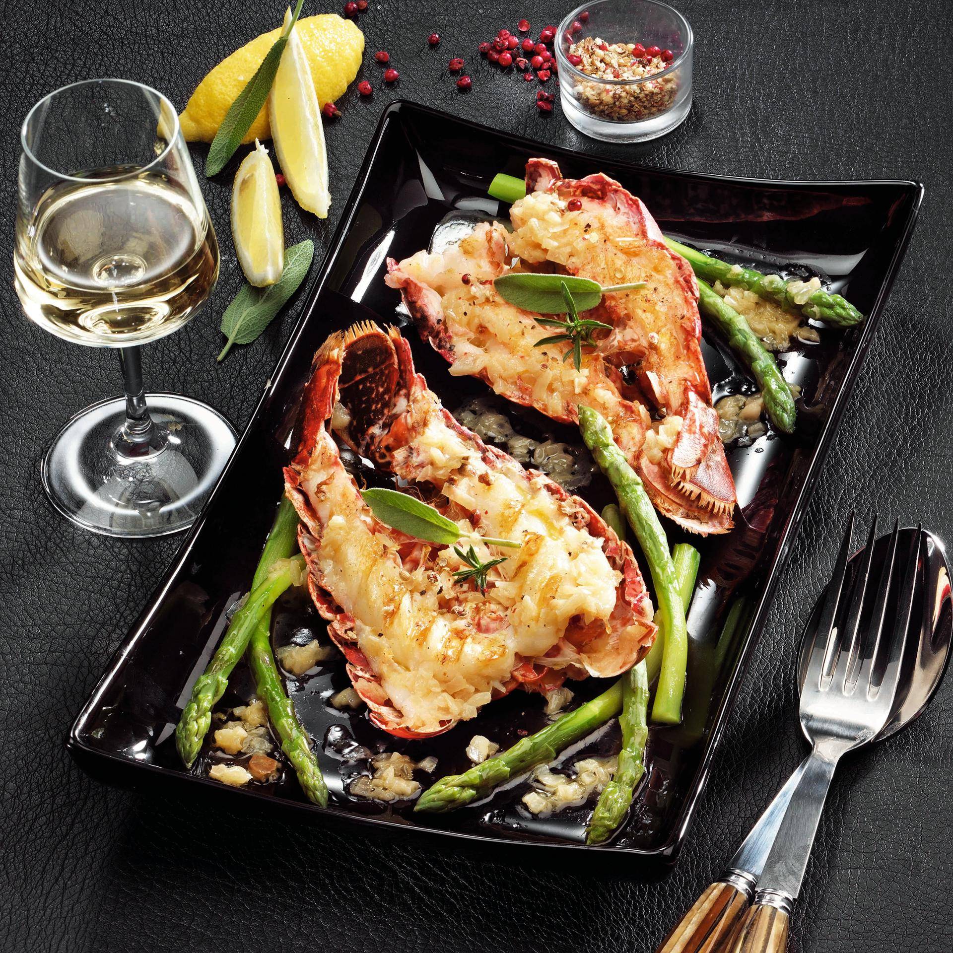 Queues de homard grillées au beurre et au vin blanc - Recette undefined | Tefal
