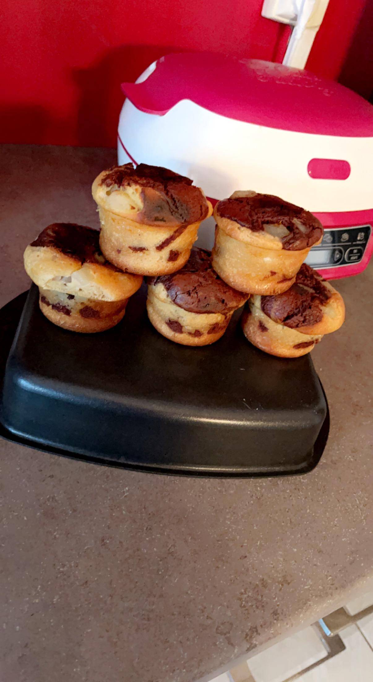 Muffin marbré-poire - Recepten Cake Factory | Tefal