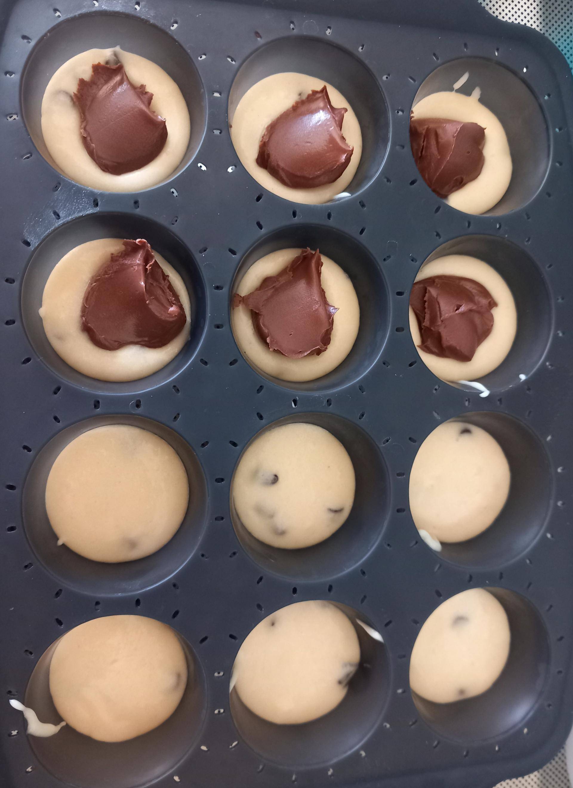 Muffins pépites coeur pâte à tartiner - Recepten Cake Factory | Tefal