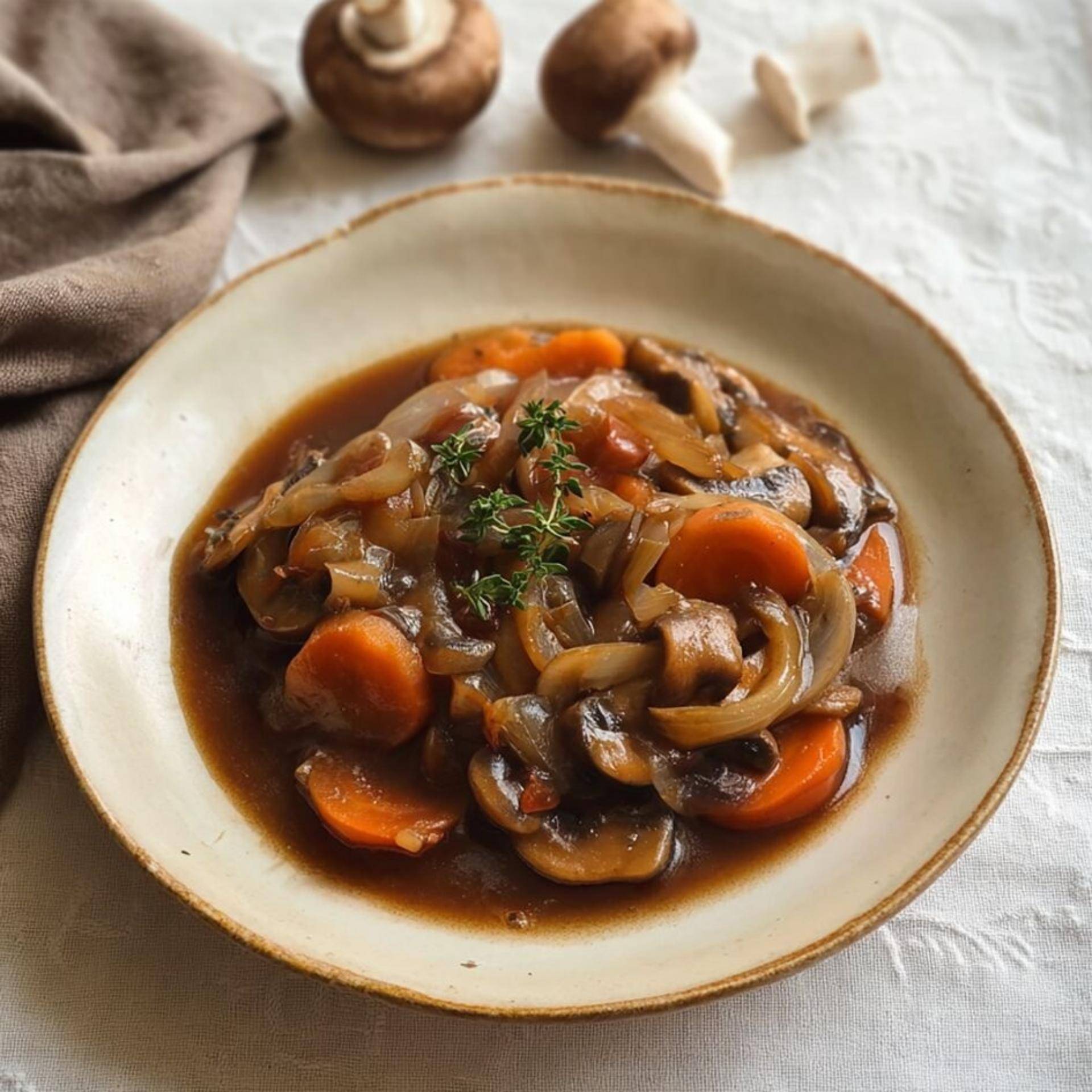 Ragoût de champignons à la bourguignonne - Recette Poêles et Casseroles | Tefal