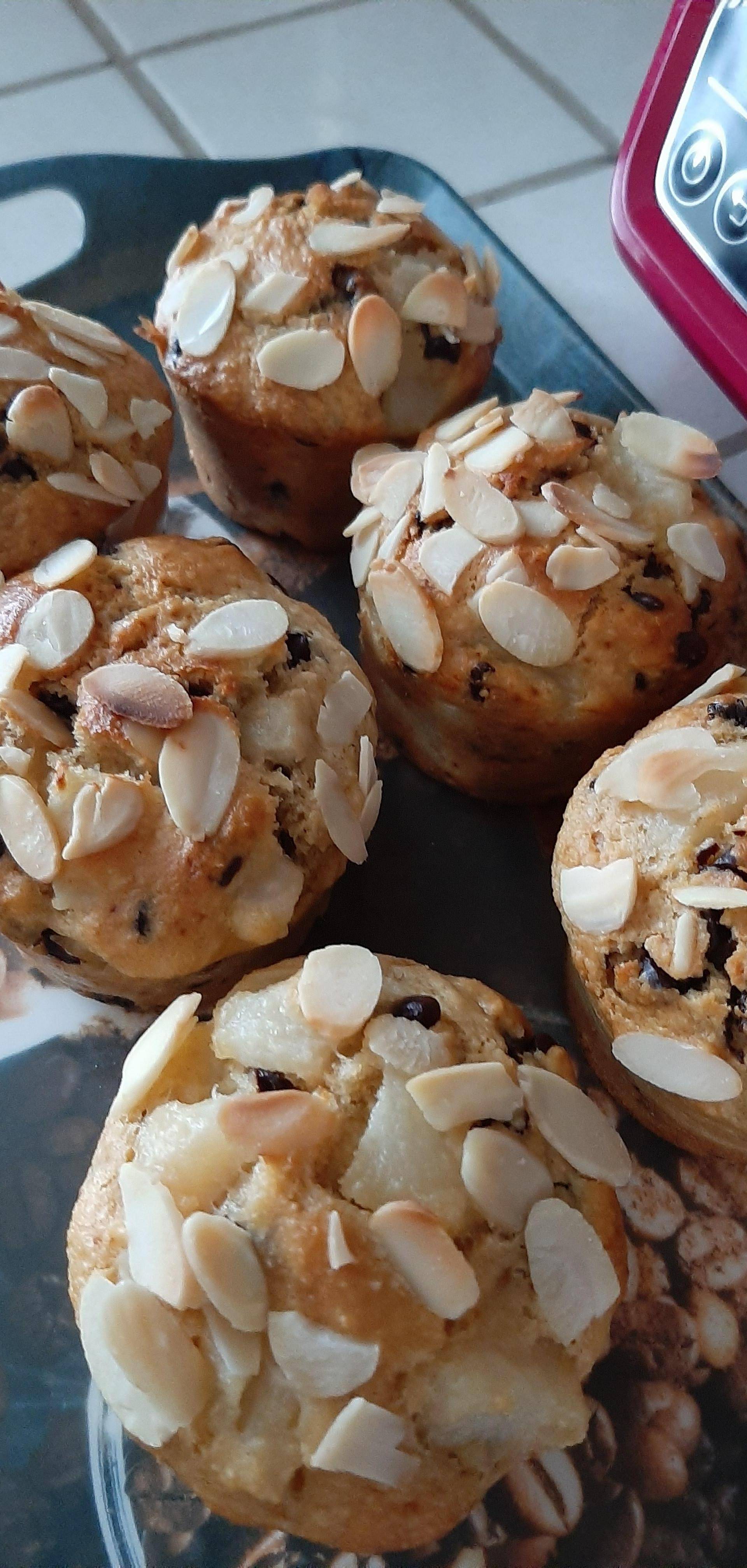 Muffins poires amande chocolat - Recette Cake Factory | Tefal