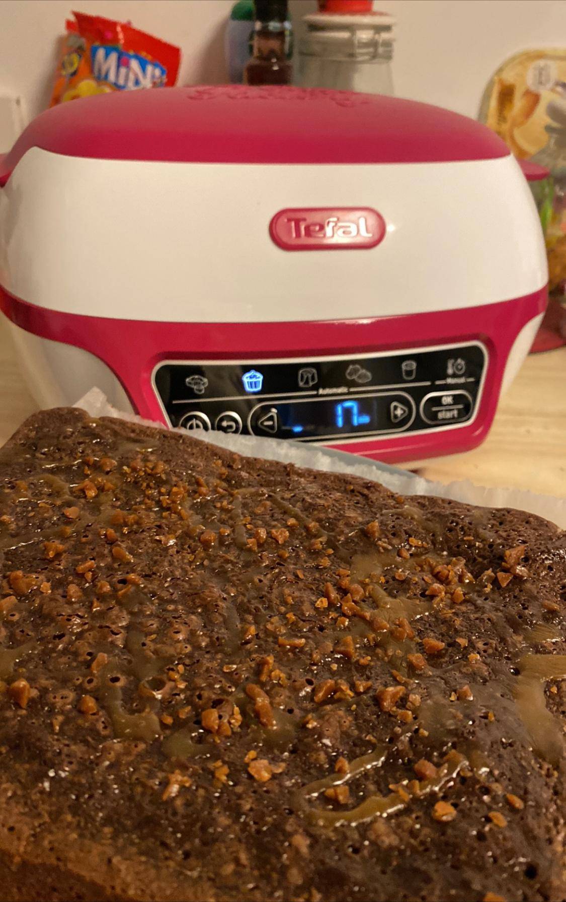 Brownie fondant au caramel beurre salé - Recepten Cake Factory Délices | Tefal