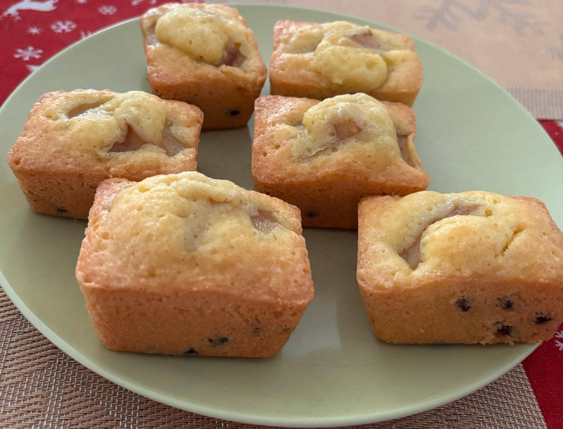 Cake individuel pépites de chocolat et poire - Recepten Cake Factory Délices | Tefal