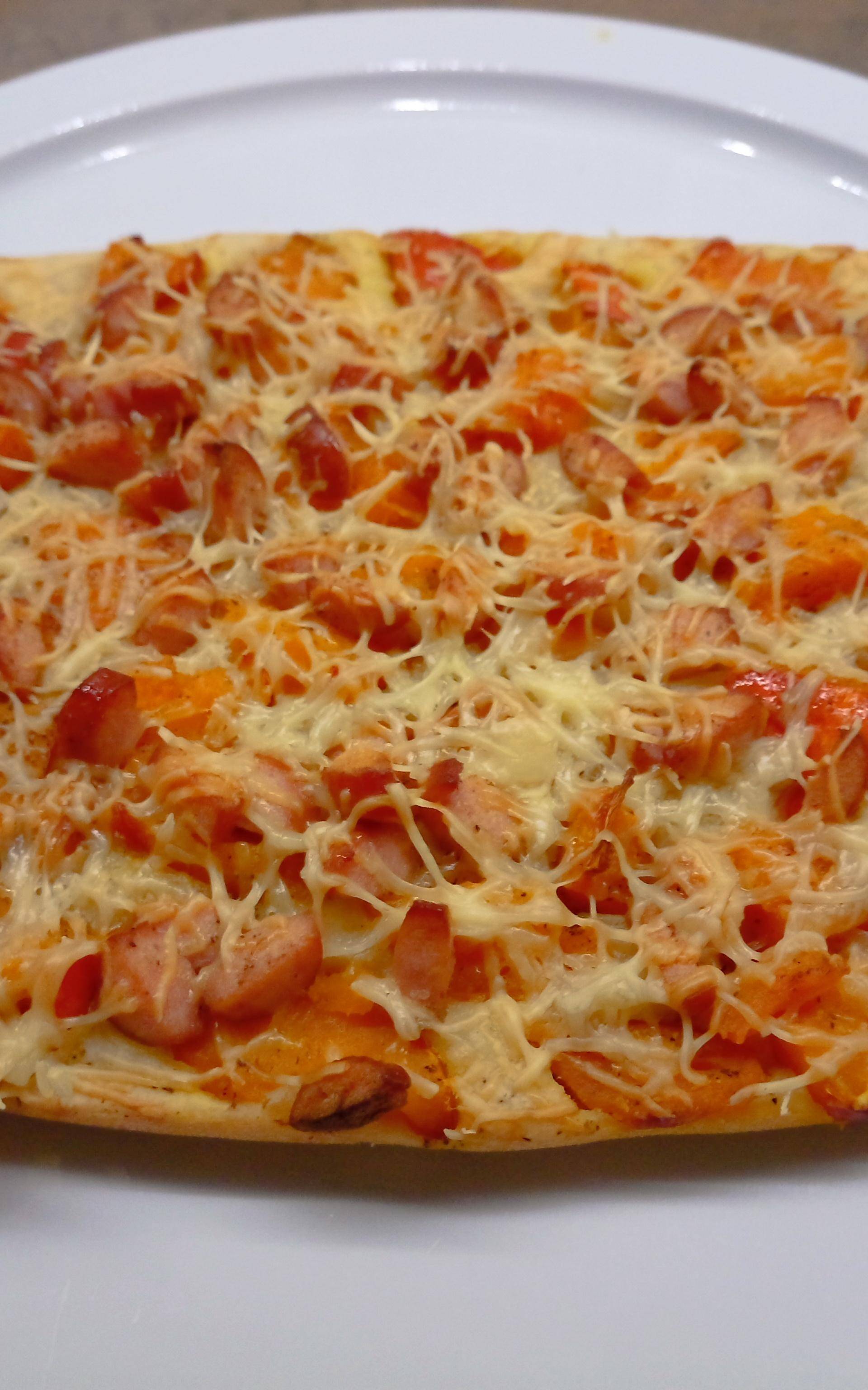 Pizza liquide potimarron Knacki - Recette Cake Factory | Tefal