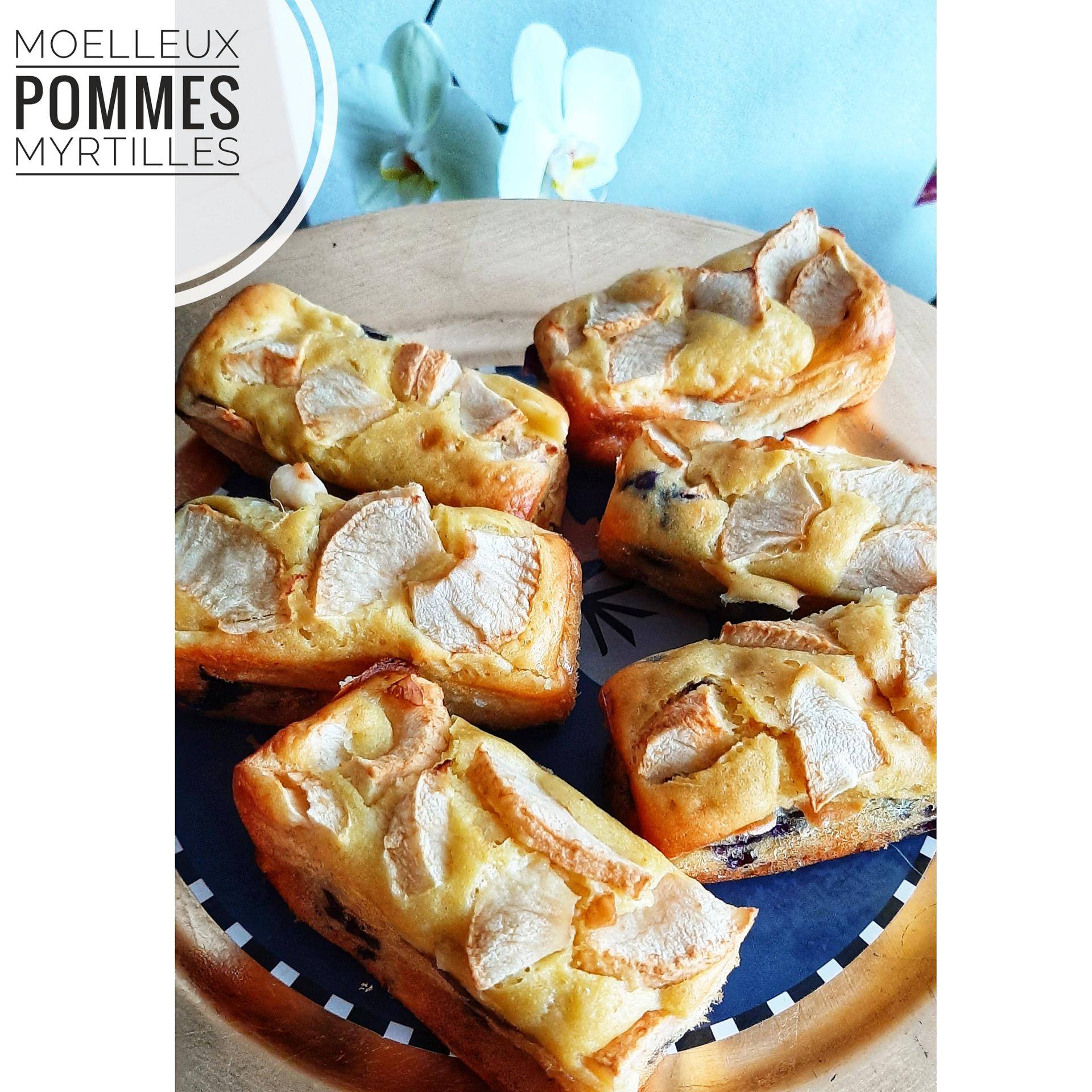 Moelleux pommes myrtilles Healthy - Recette Cake Factory | Tefal