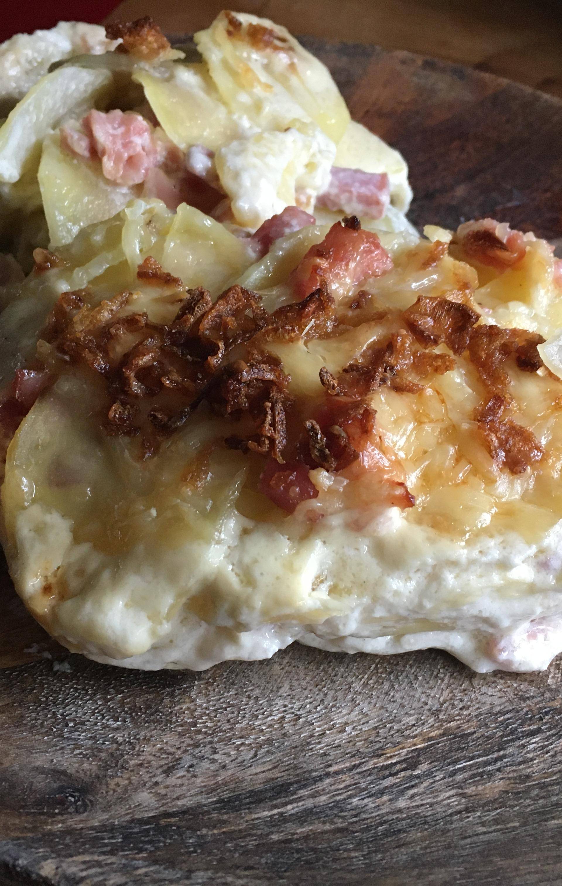 Gratin aux lardons - Recette Cake Factory | Tefal