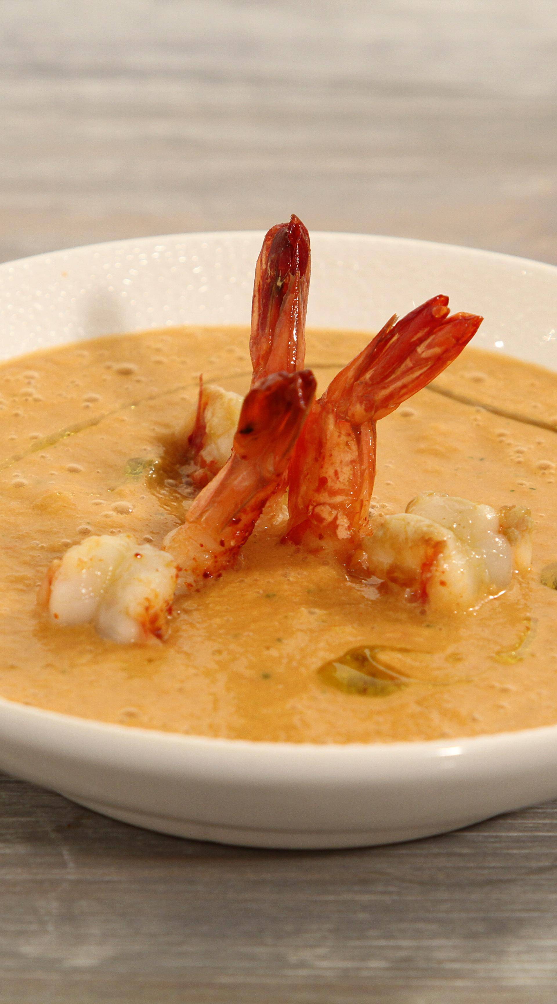 Gaspacho andalou de tomates et gambas - Recette Balance de cuisine | Tefal