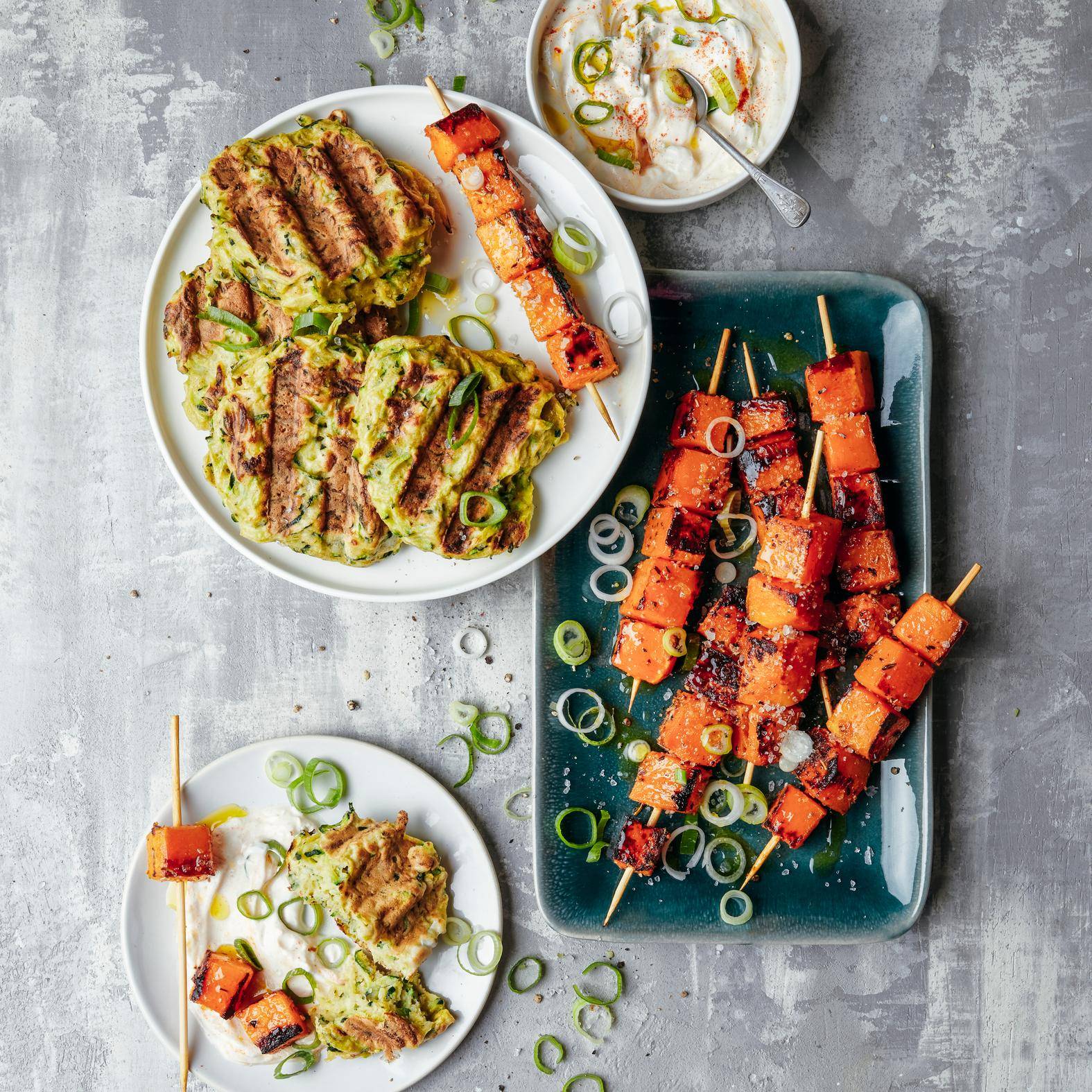 Placki (galettes de courgette) et potiron grillés - Recette OptiGrill 2in1 | Tefal
