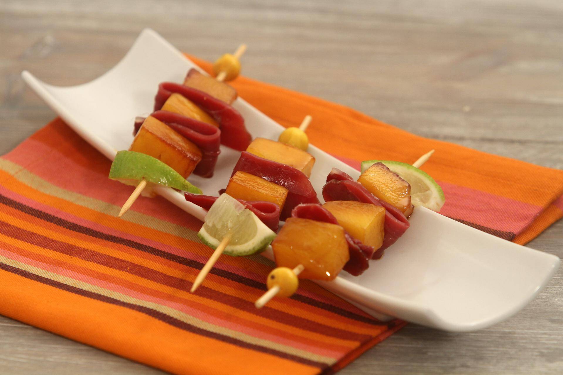 Brochette de mangue et canard au citron - Recepten undefined | Tefal