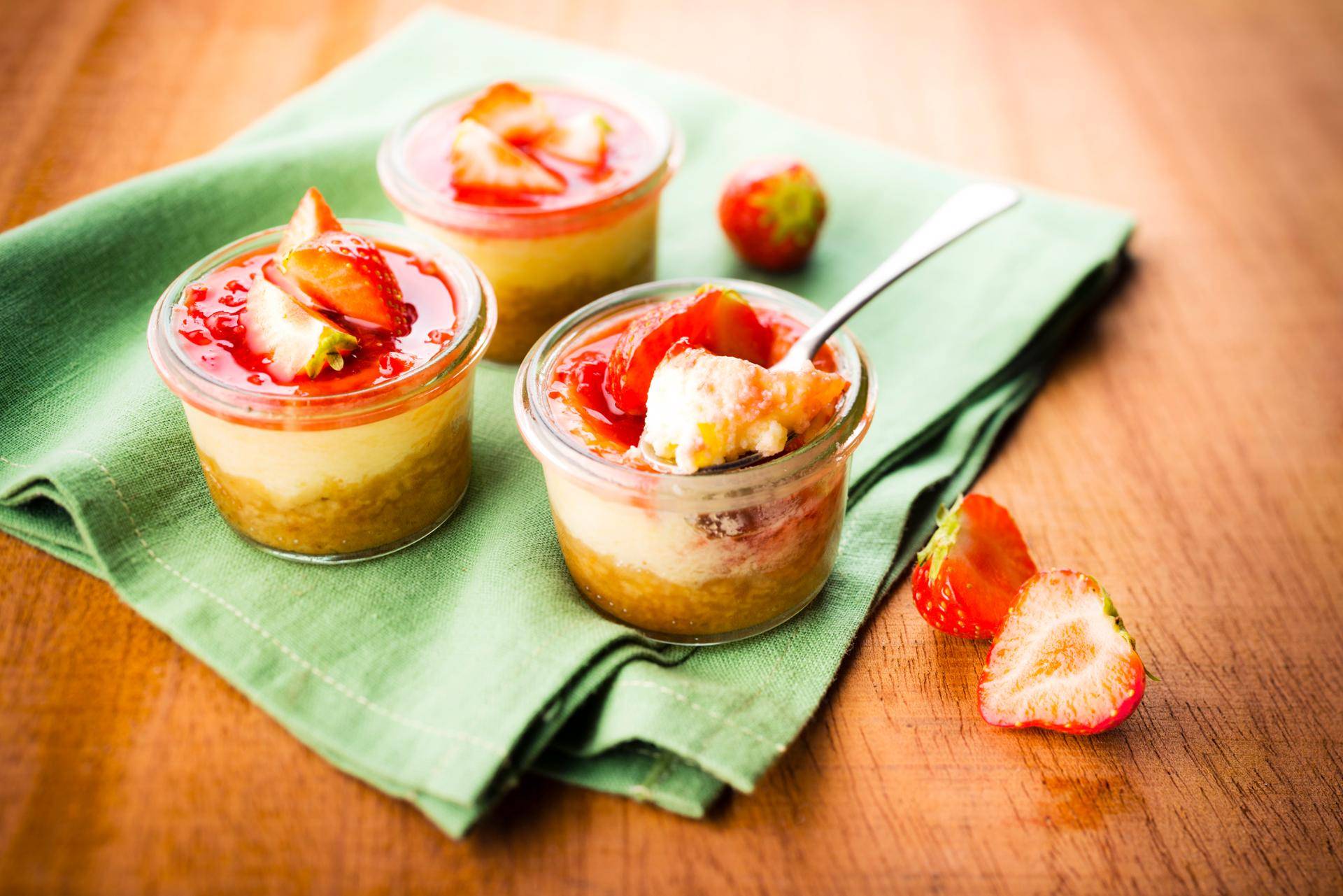 Cheesecake frappés aux fraises - Recette Balance de cuisine | Tefal
