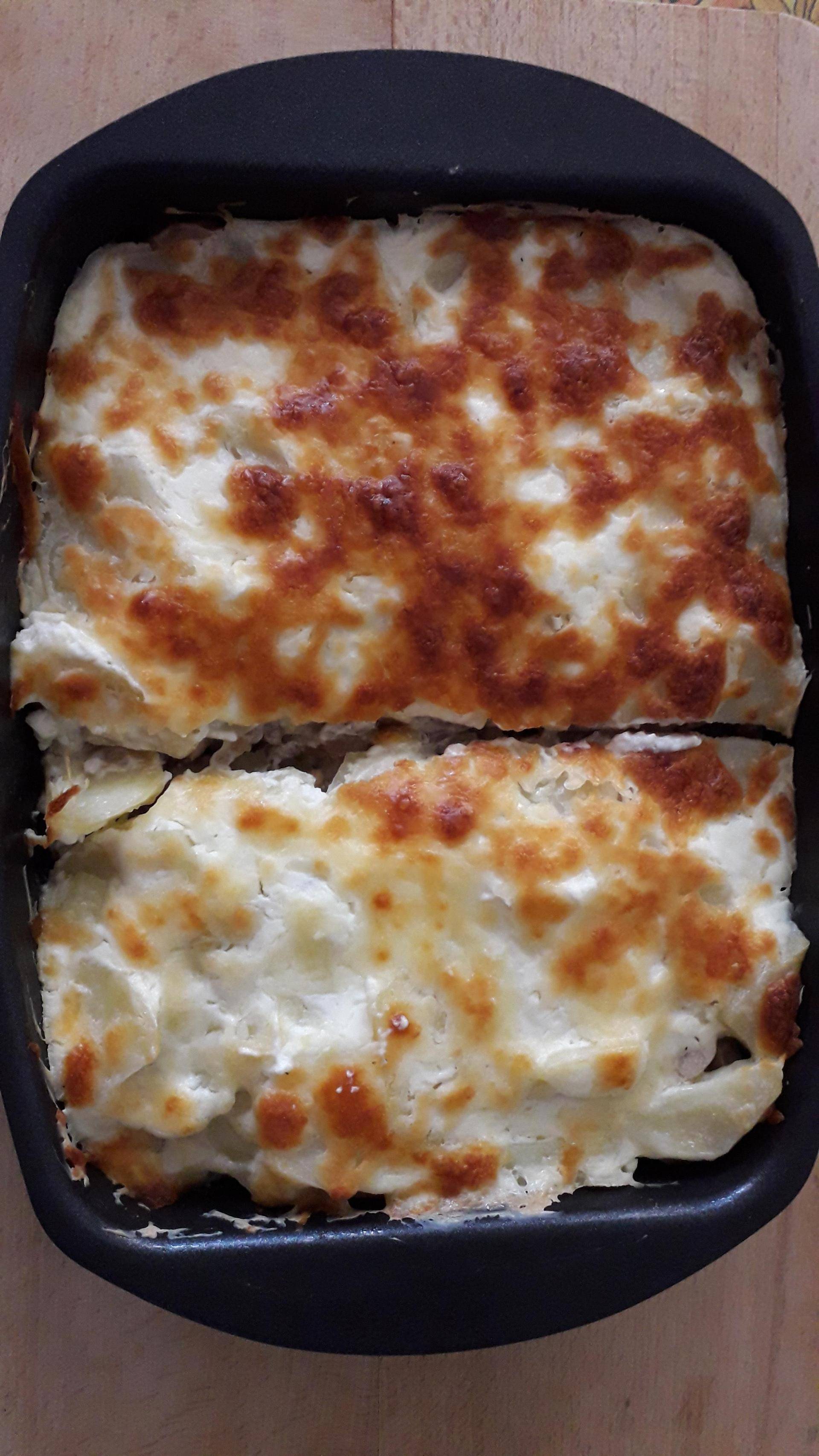 Gratin pommes de terre et champignons - Recepten Cake Factory | Tefal